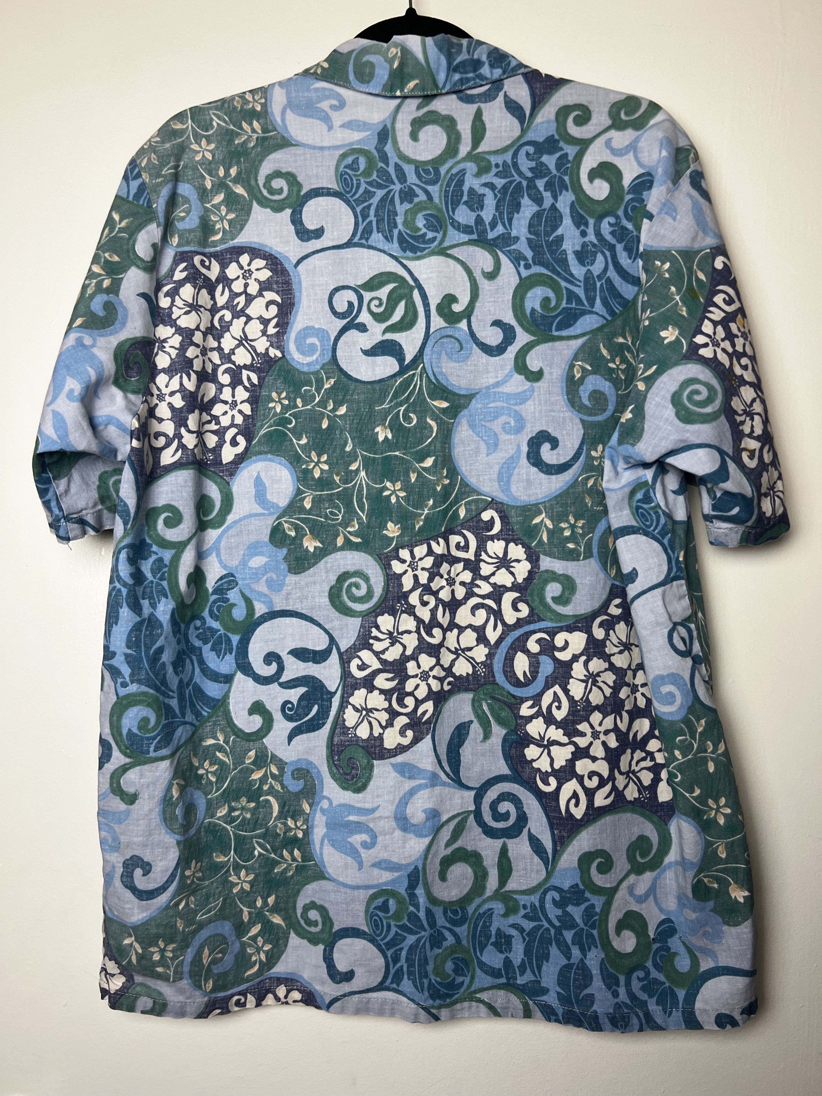 Vintage Vintage 1970's Go Barefoot in Paradise Hawaiian Aloha Shirt Size US L / EU 52-54 / 3 - 11 Thumbnail