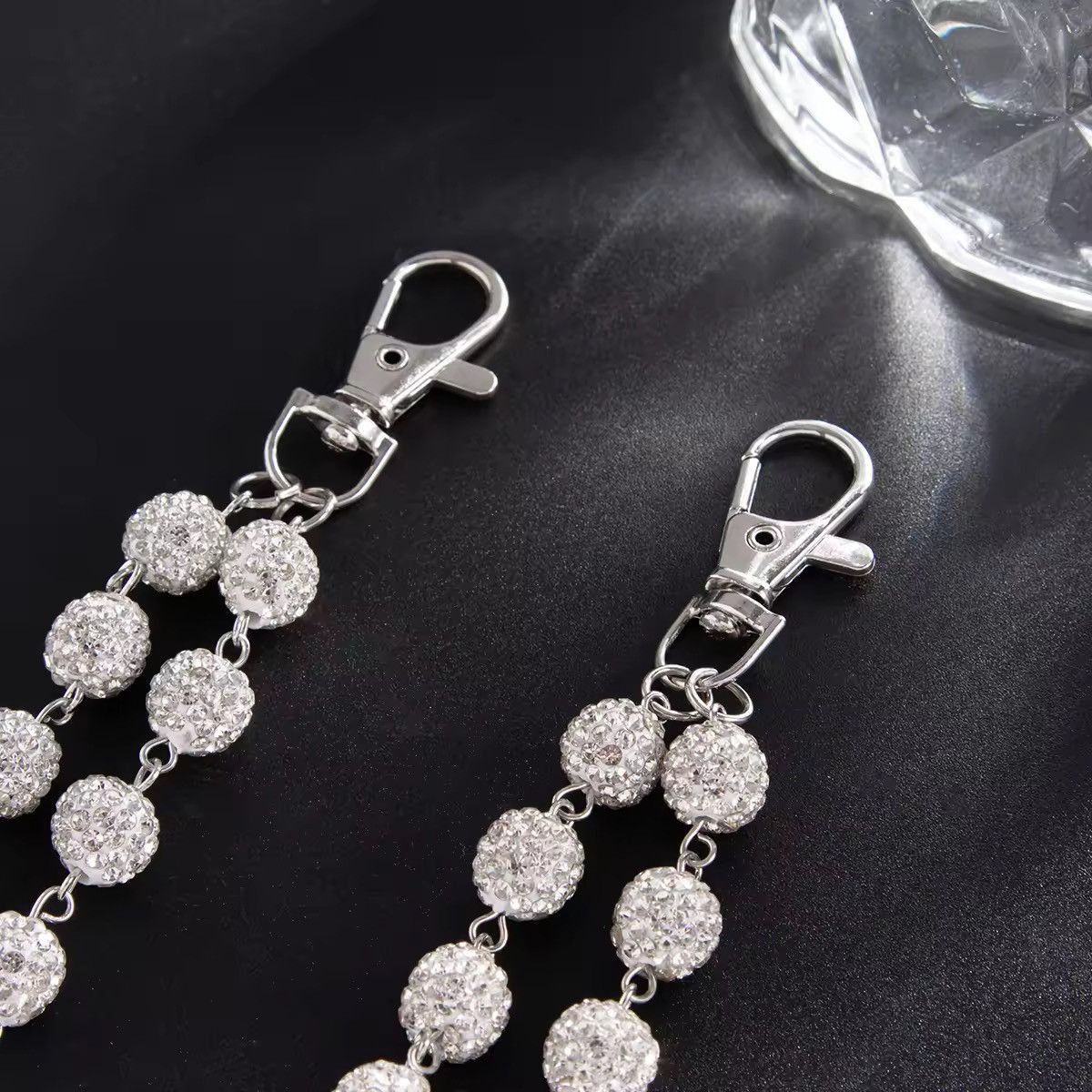 Jewelry 2 Layer Rhinestone Beads Jeans Chain Size ONE SIZE - 3 Thumbnail
