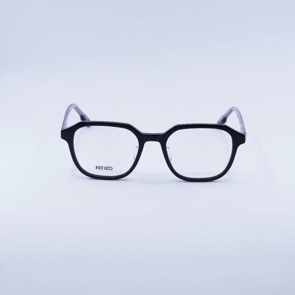 Kenzo Kenzo KZ50102F 001 Eyeglasses Shiny Black 53mm Square Frame Size ONE SIZE - 2 Thumbnail
