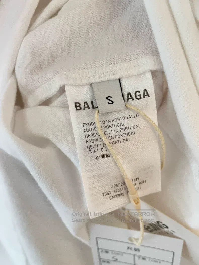 Balenciaga Balenciaga White lock logo chest printed letter short-slee Size US S / EU 44-46 / 1 - 8 Thumbnail