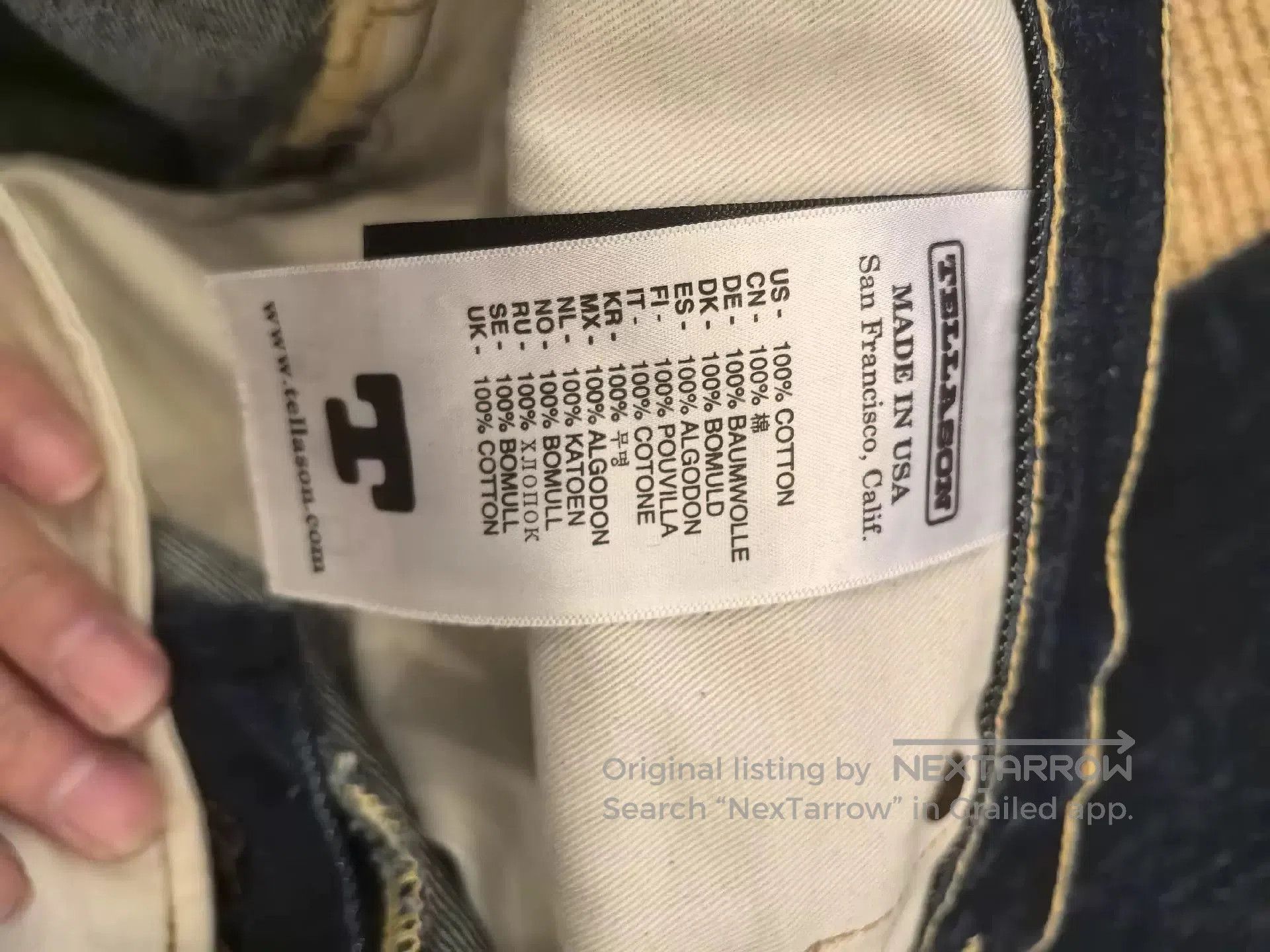 Tellason Tellason Elgin Mid Rise Slim Tapered. Size US 32 / EU 48 - 6 Thumbnail
