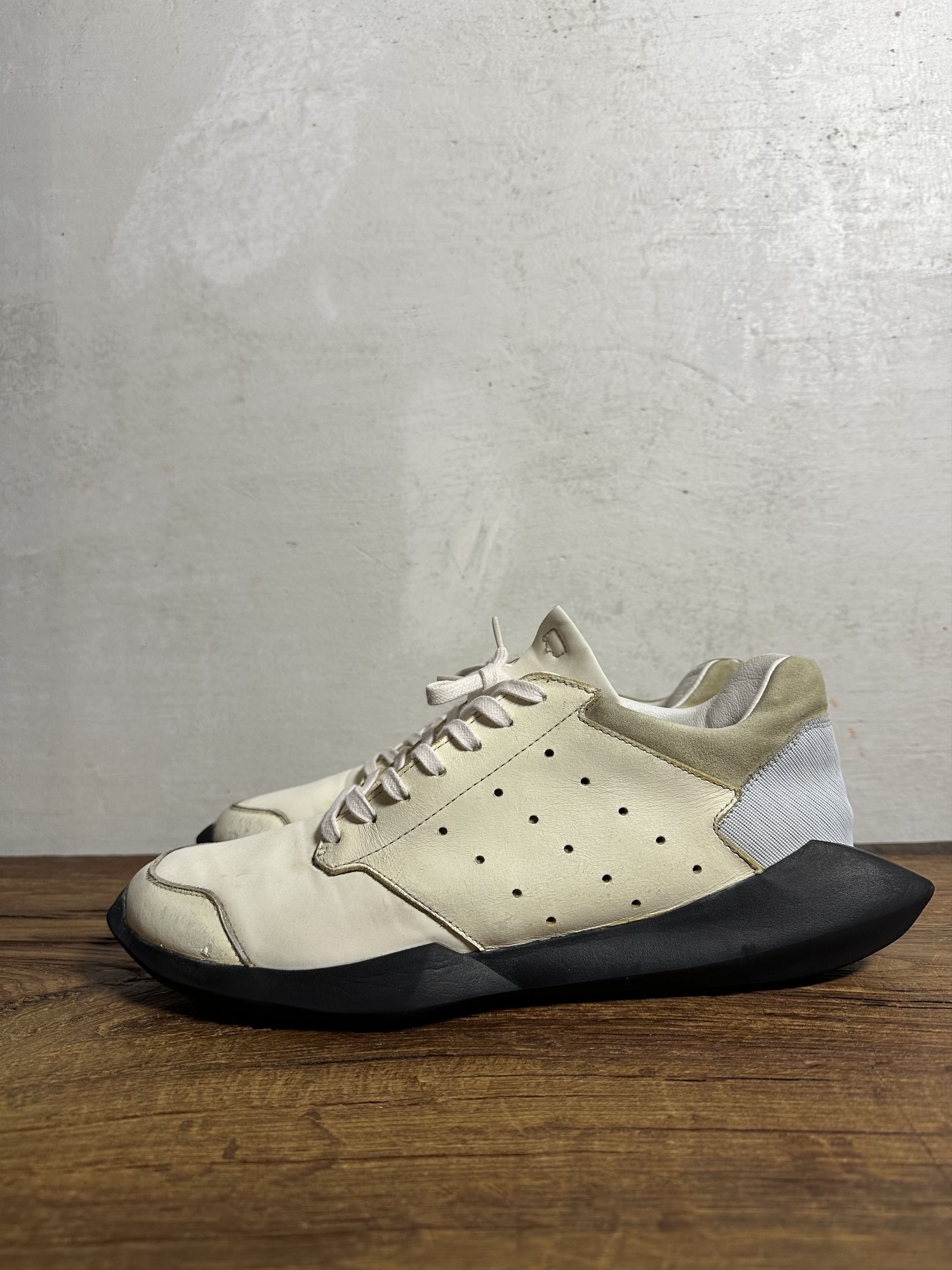 Adidas × Rick Owens Rick Owens x adidas SS14 White Tech Runner Size US 9.5 / EU 42-43 - 4 Thumbnail