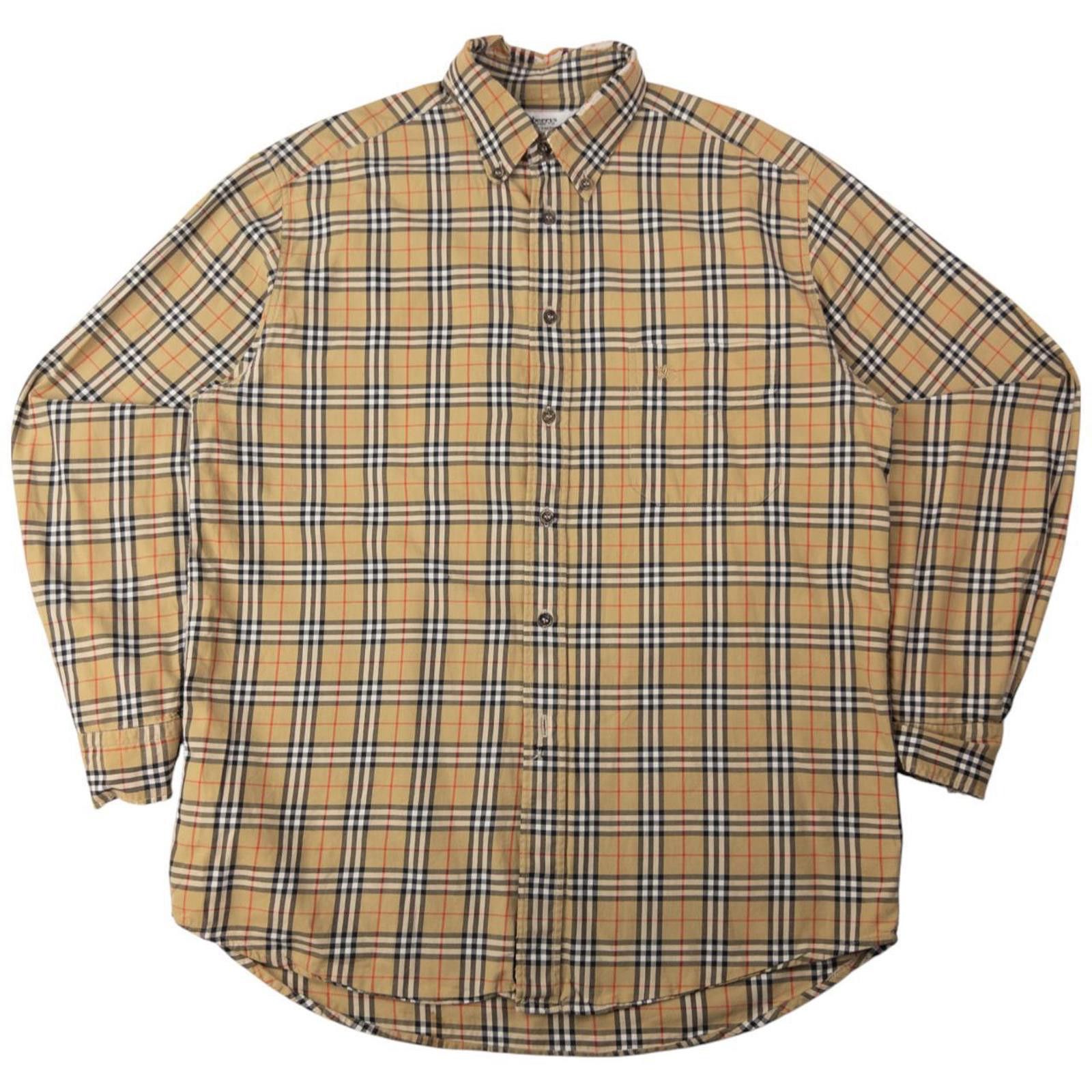 Burberry Vintage Burberry Nova Check Long Sleeve Shirt Size M Size US M / EU 48-50 / 2 - 1 Thumbnail