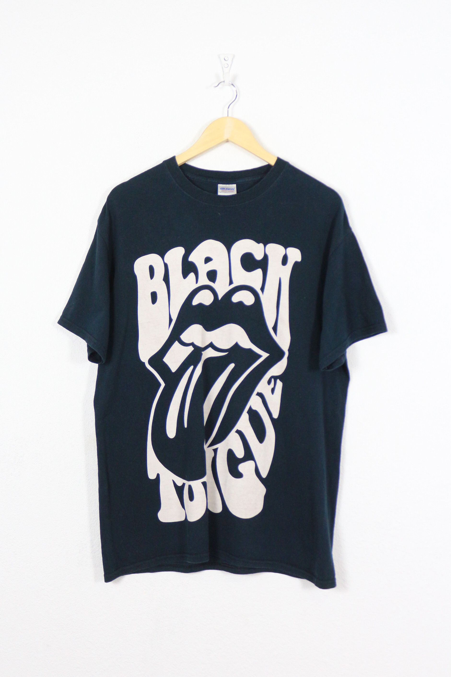 Band Tees Vintage The Rolling Stones Black Tongue Graphic Tee 90s Size US L / EU 52-54 / 3 - 1 Thumbnail