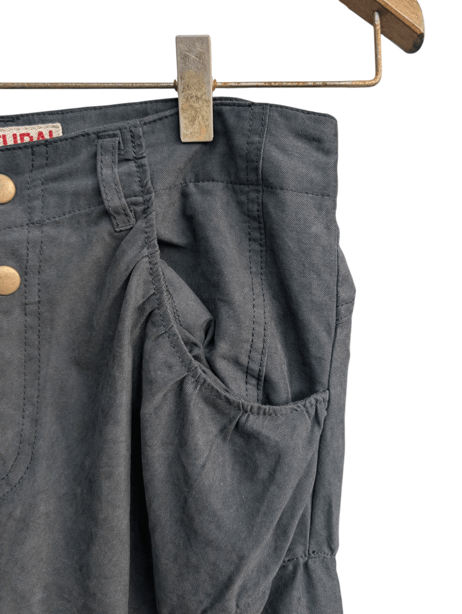 Japanese Brand Natural Vintage Punk Seditionaries Cargo Low Rise Pant Size US 30 / EU 46 - 7 Thumbnail