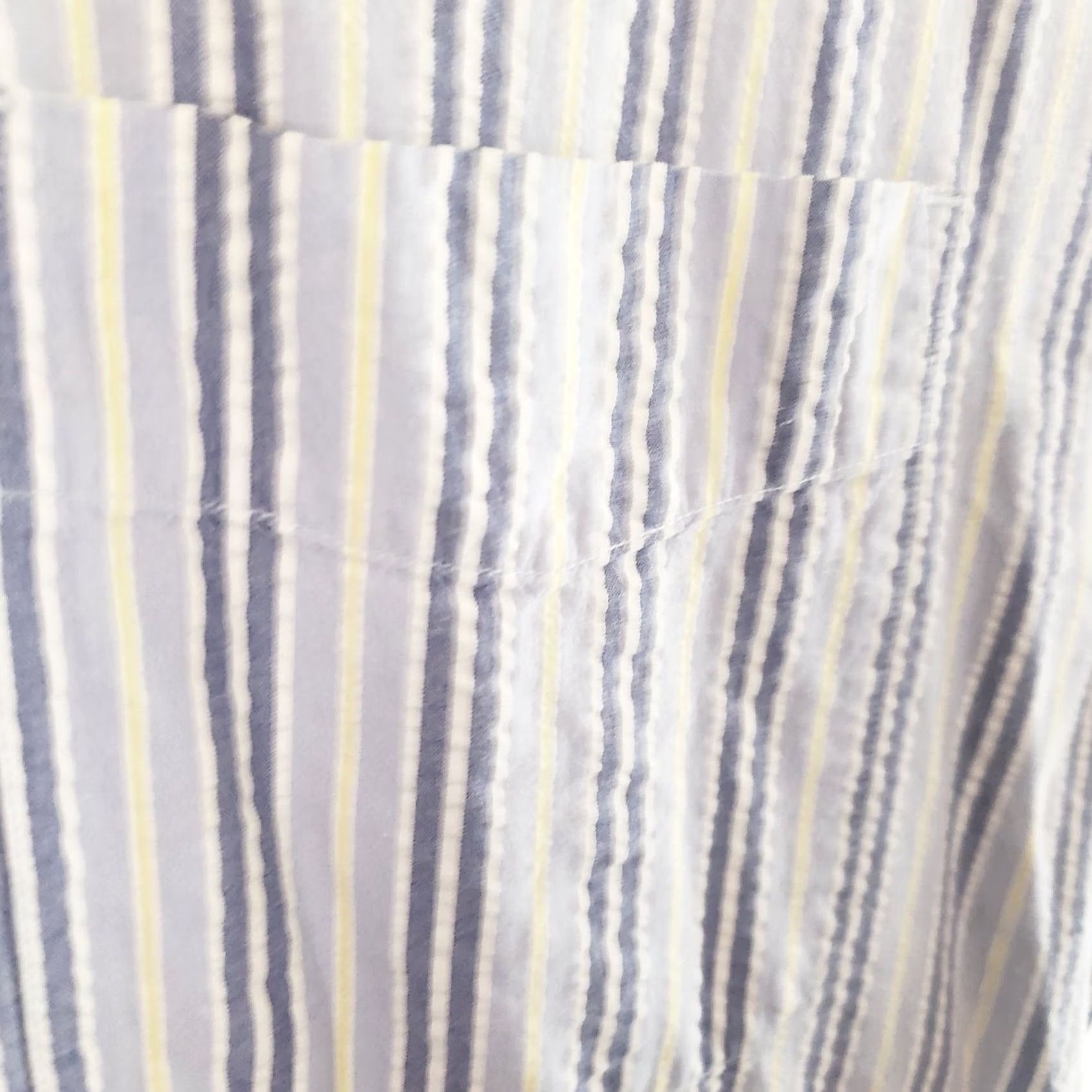 Eddie Bauer Eddie Bauer Shirt Mens XLT Blue Button Up Seersucker Short Sleeve Striped Casual Size US XL / EU 56 / 4 - 7 Thumbnail