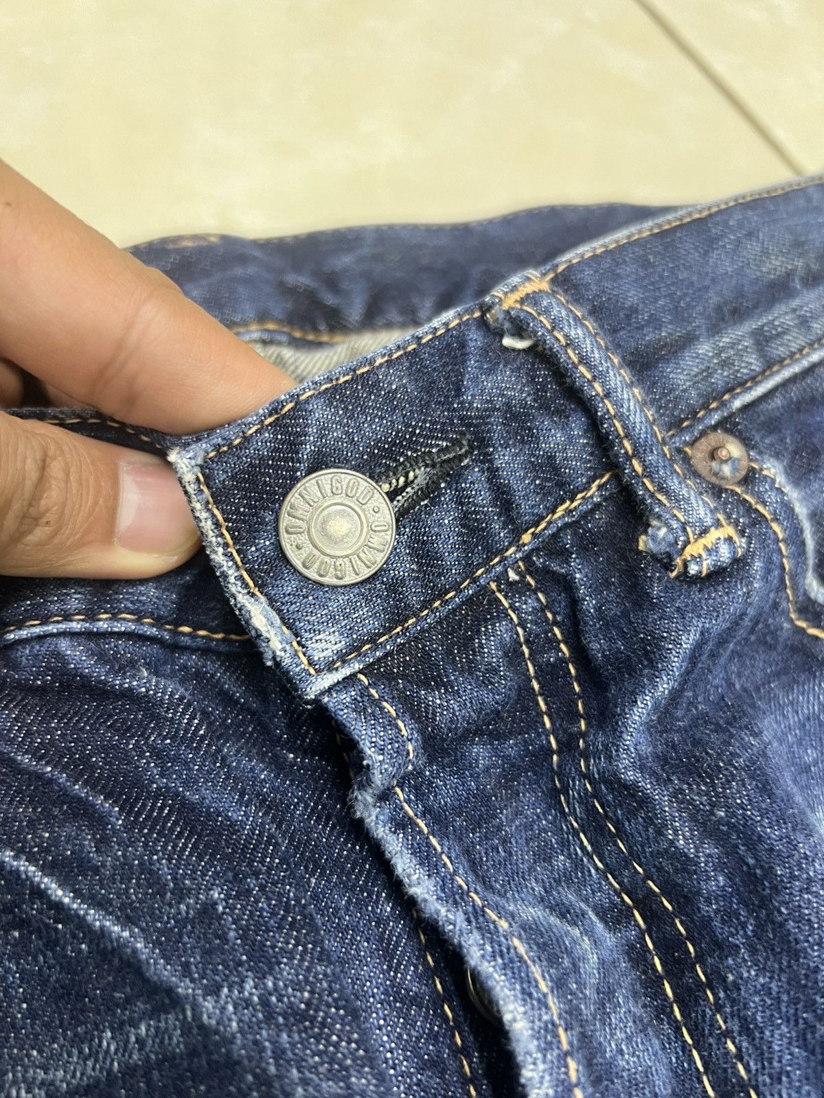 OMNIGOD Omnigod blue denim wash Size 29" - 4 Thumbnail