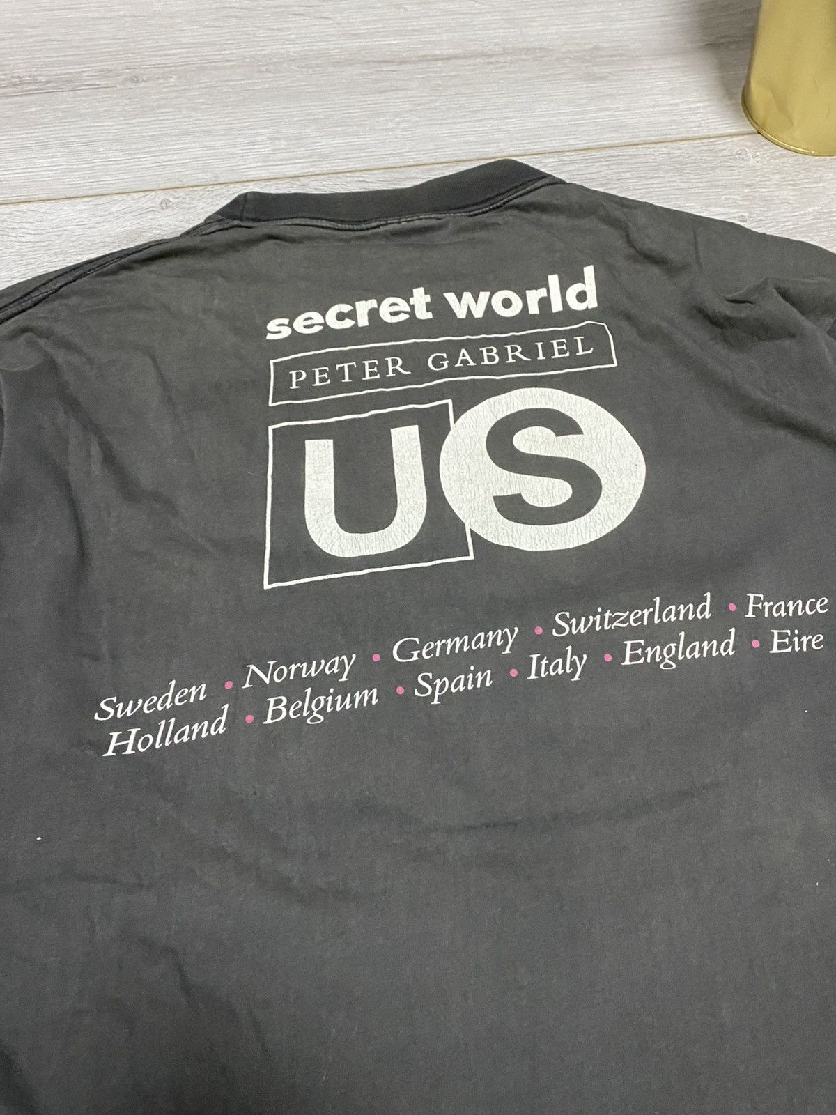 Band Tees Vintage Peter Gabriel Tour T-shirt Music 90s US Album Rare Size US XL / EU 56 / 4 - 4 Thumbnail
