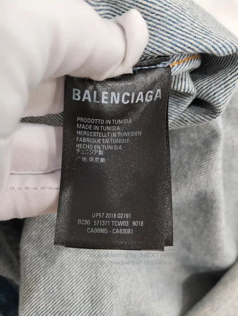 Balenciaga Balenciaga Denim Jacket Size US XS / EU 42 / 0 - 6 Thumbnail