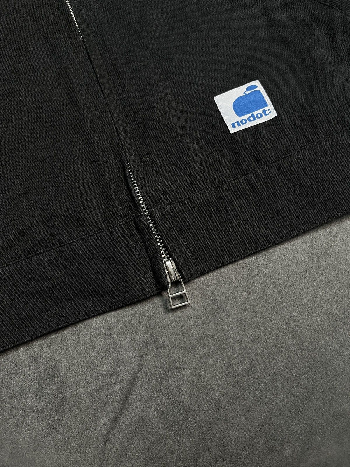 Japanese Brand Nodot Y2k Two Way Zipper Black Workwear Jacket Medium Size US M / EU 48-50 / 2 - 6 Thumbnail