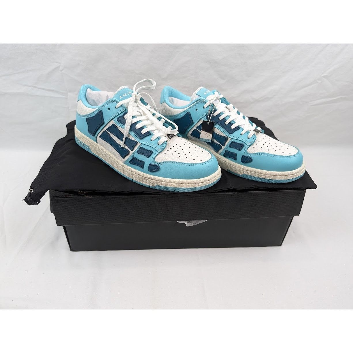 Amiri o1rshd1 Skel Low-Top Sneakers in Slate Blue Size US 10 / EU 43 - 21 Thumbnail