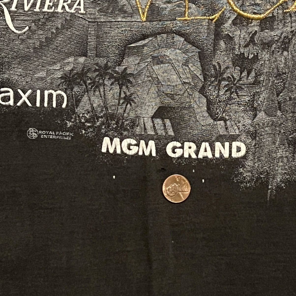 Vintage Vintage 90s 00s Las Vegas Strip Dark Gray XL T Shirt Size US XL / EU 56 / 4 - 6 Thumbnail