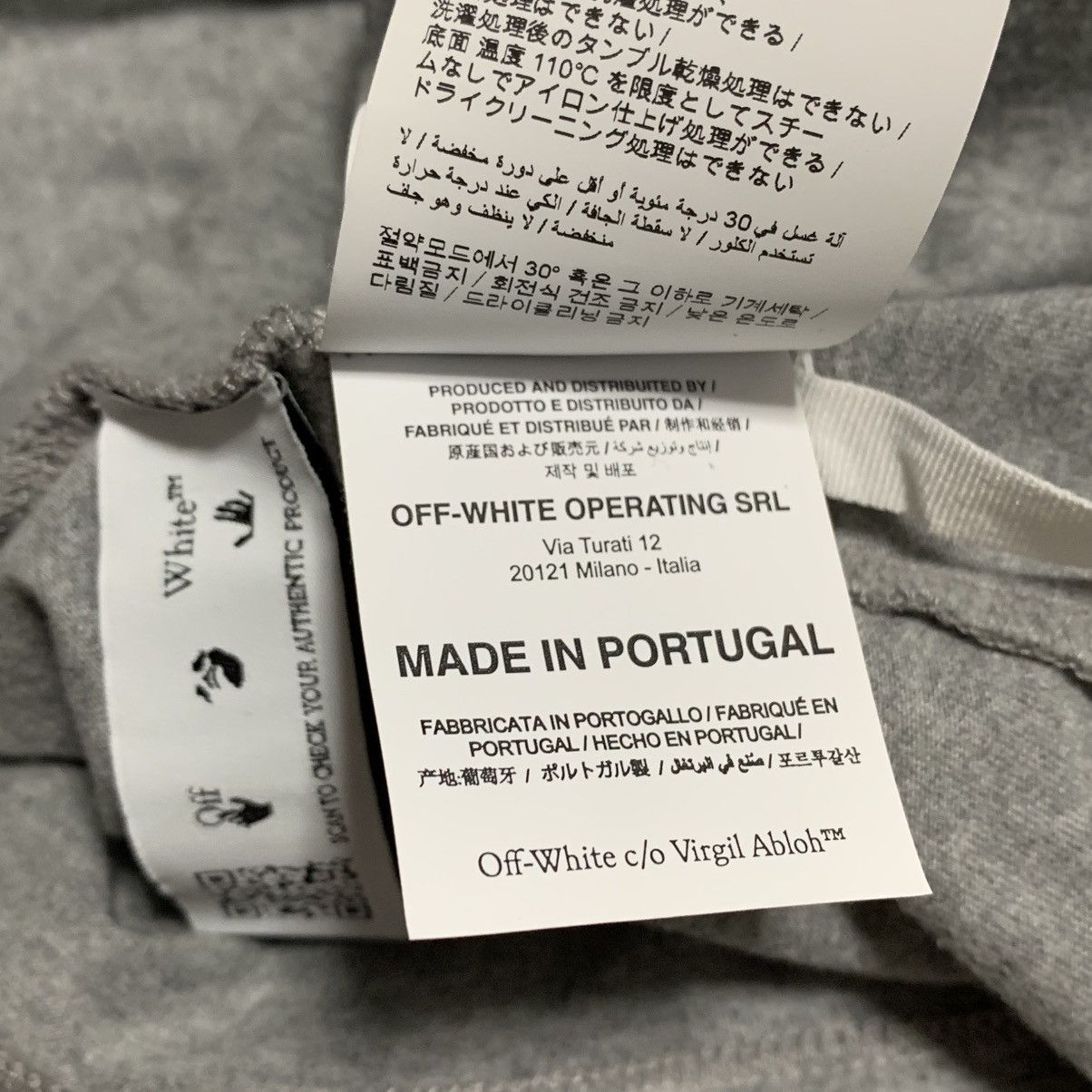 Off-White Off White Large Blue Marker Grey Tee Virgil Abloh Size US L / EU 52-54 / 3 - 9 Thumbnail