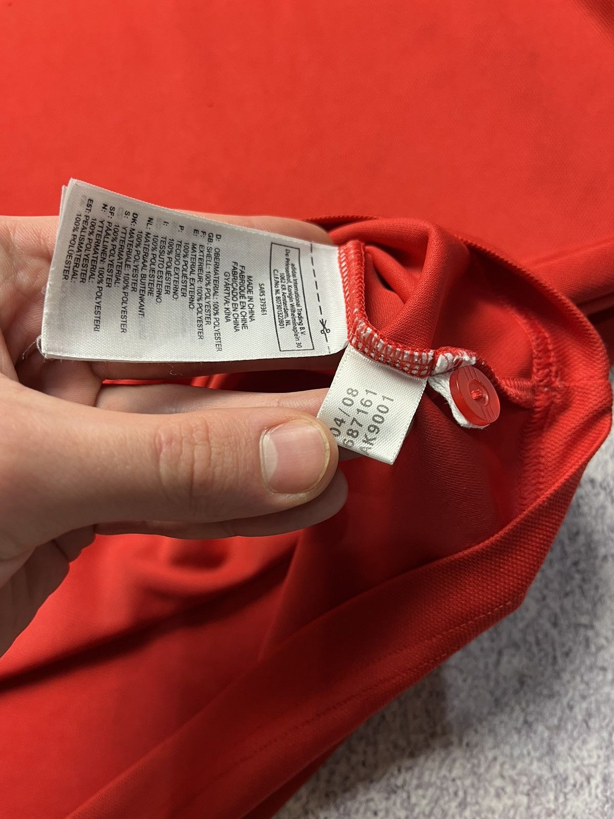 Adidas Men’s Vintage Adidas England Cricket Polo T-shirt Red Size US M / EU 48-50 / 2 - 16 Thumbnail