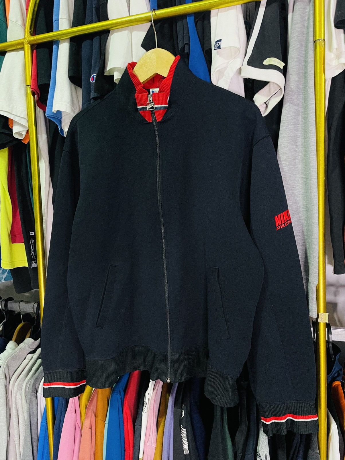 Nike Vintage 80s Nike Track Jacket Size US M / EU 48-50 / 2 - 2 Thumbnail