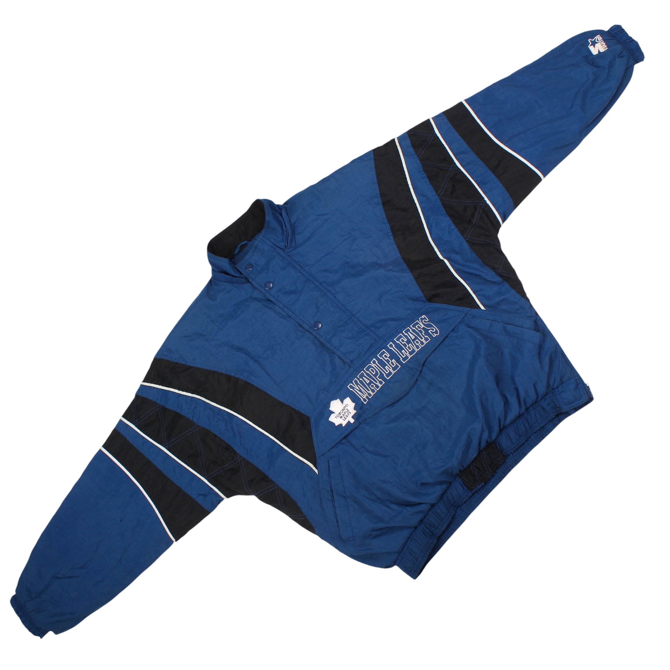 Starter Toronto Maple Leafs Jacket Starter 90s NHL Pullover Size US XL / EU 56 / 4 - 3 Thumbnail