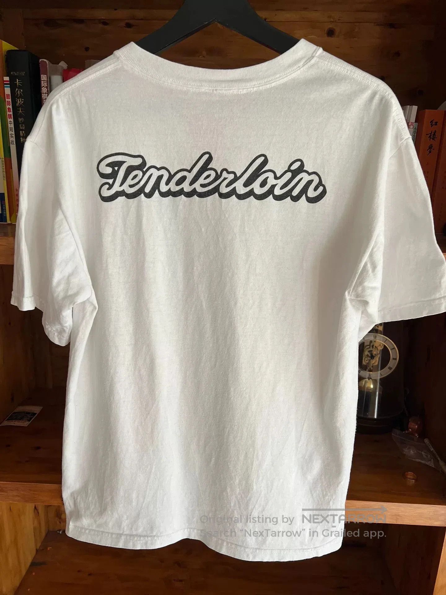 tenderloin white graphic short sleeve t-shirt.