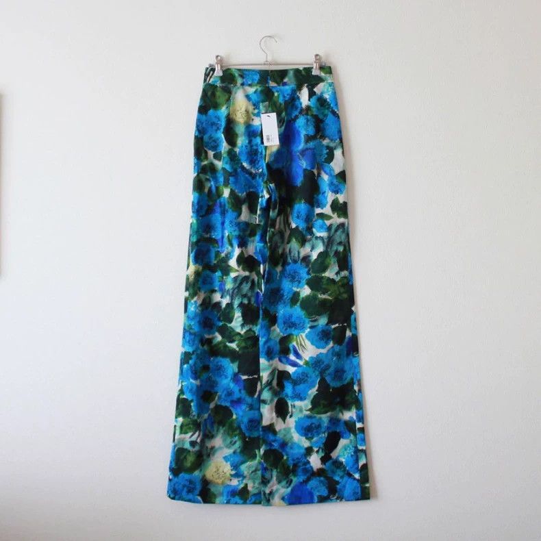 Dries Van Noten dries van noten Floral wide-leg pants Size US 34 / EU 50 - 4 Thumbnail