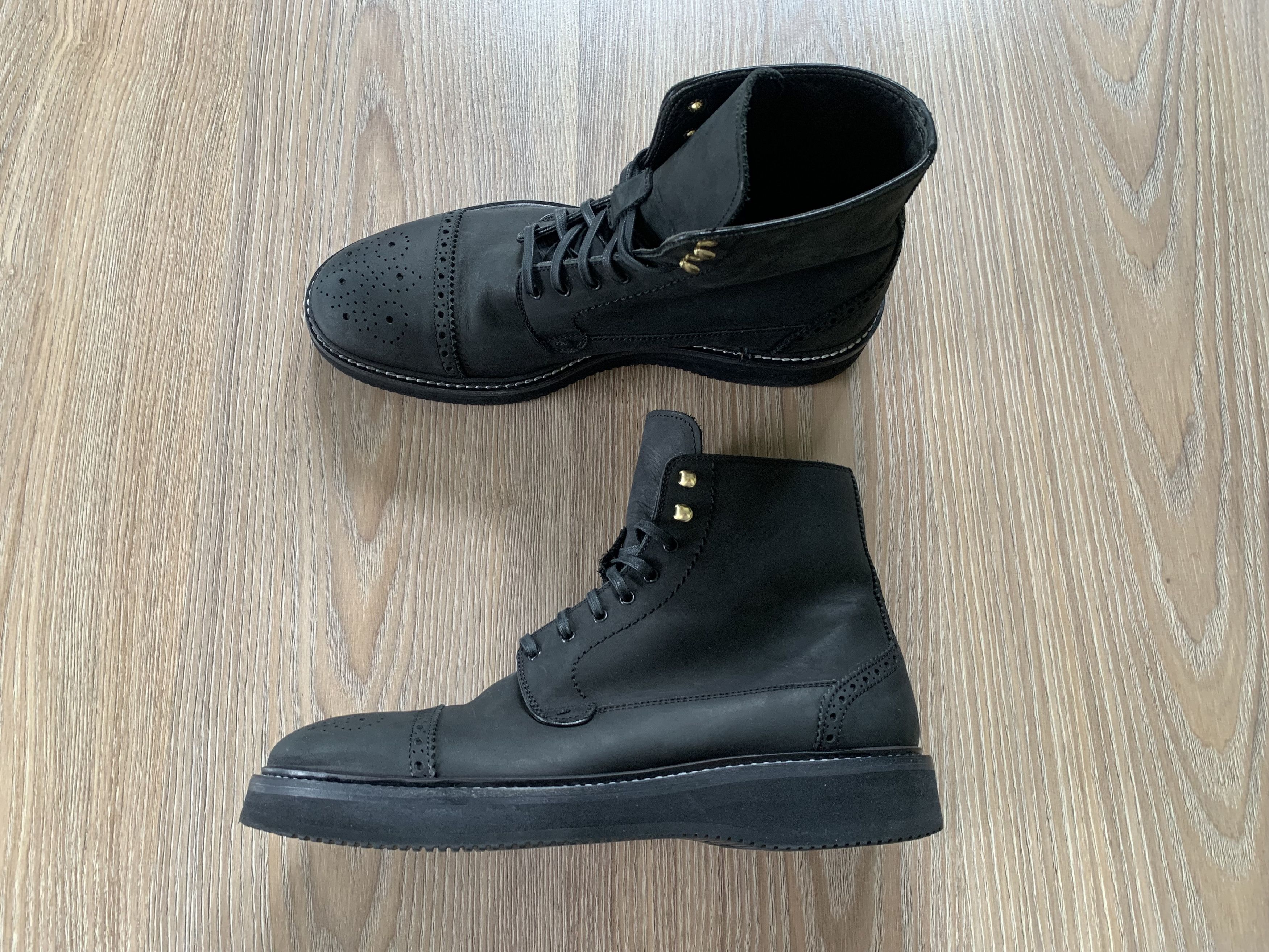 Alexander McQueen Rare Archival Alexander McQueen Black Leather Boots Size US 9 / EU 42 - 2 Thumbnail