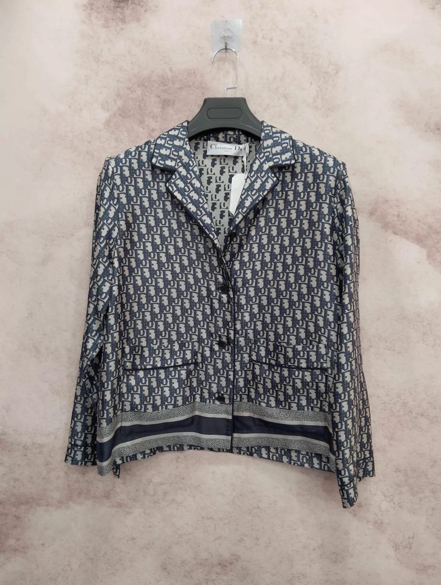 Dior Dior Oblique Silk Shirt Jacket Women's 36 Size XS / US 0-2 / IT 36-38 - 1 Thumbnail