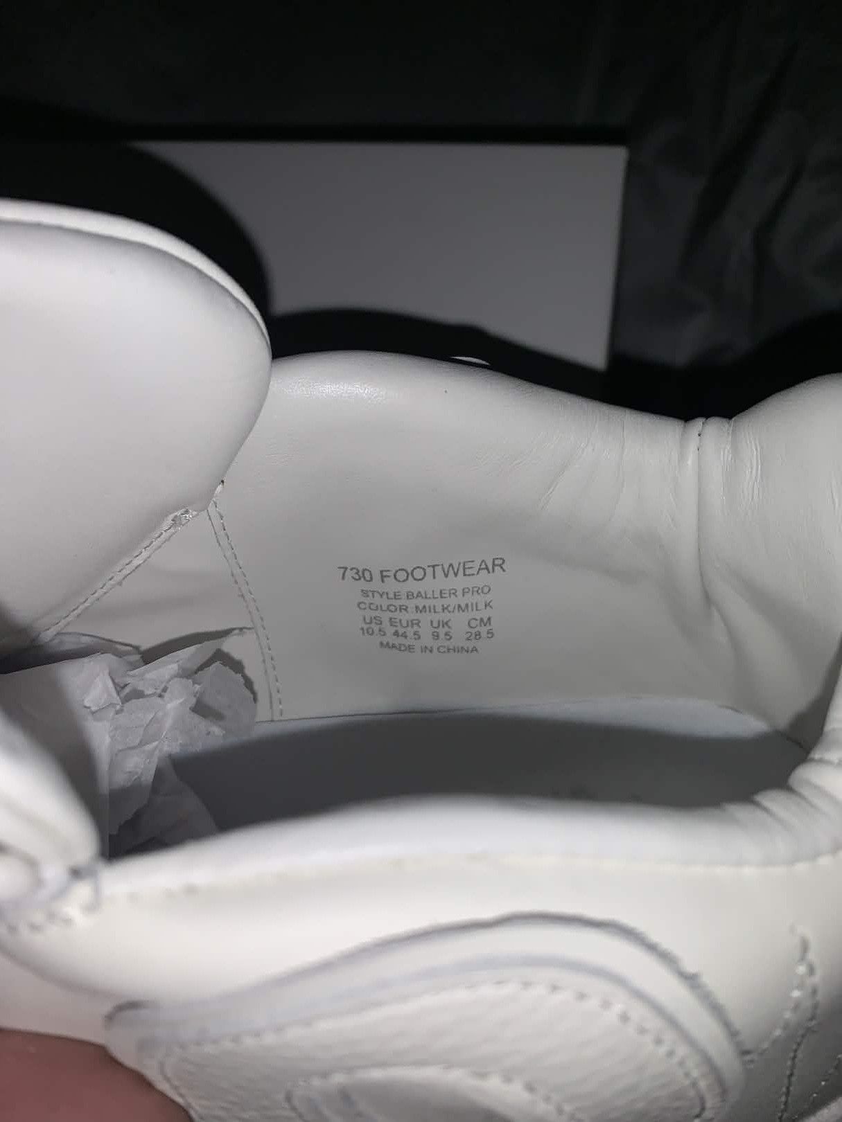Asspizza 730 Footwear Baller Pros Milk Edition, Size US 10.5 / EU 43-44 - 9 Thumbnail