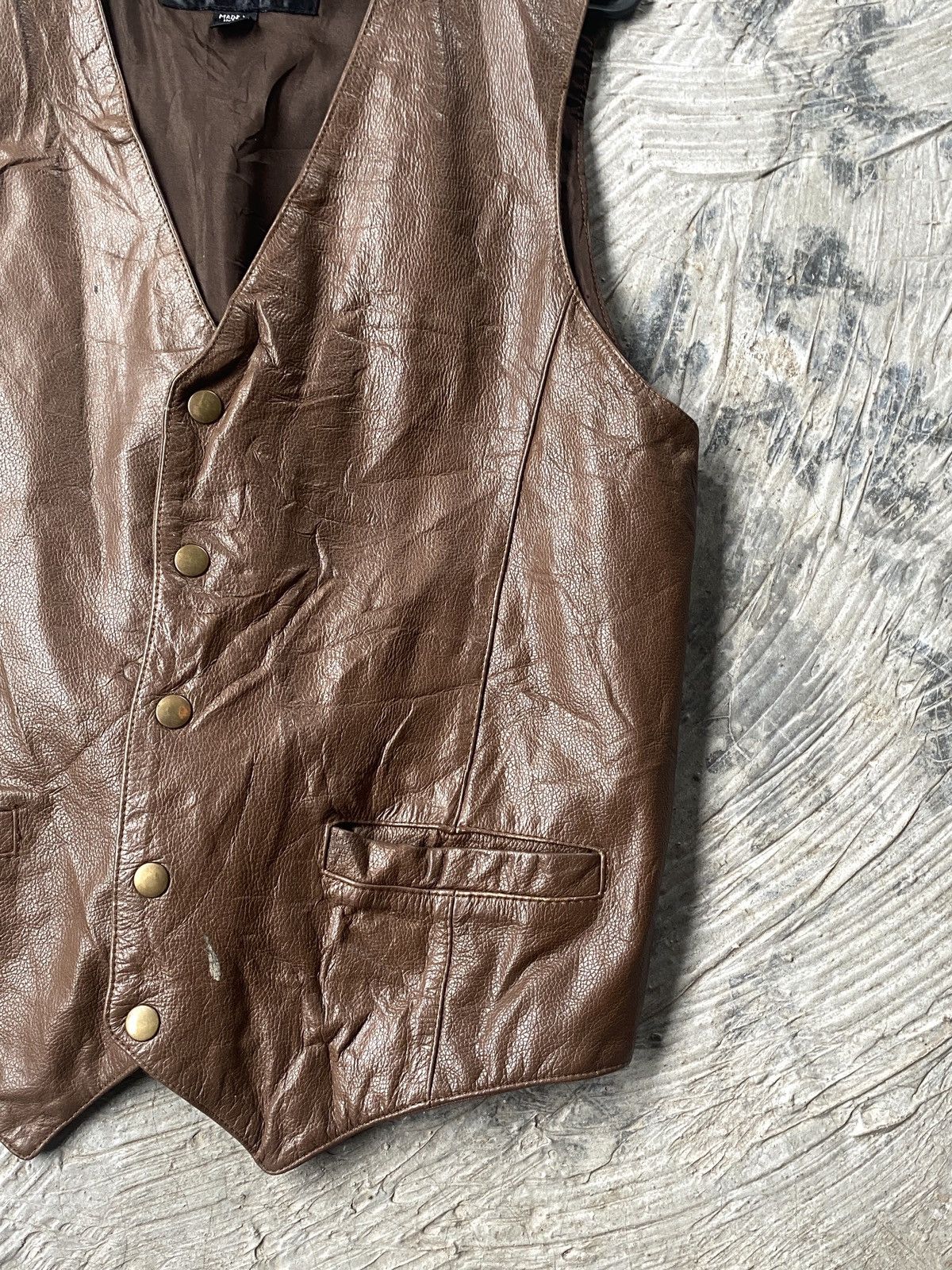 Wilsons Leather 💥BINDING NOW💥 Vintage WILSON Full Leather vest Jacket Size US L / EU 52-54 / 3 - 4 Thumbnail