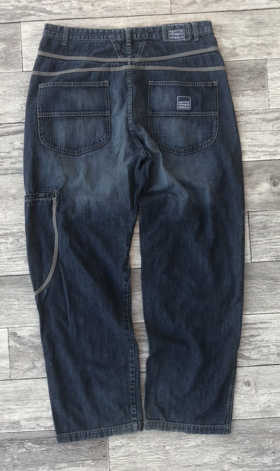Marithe + Francois Girbaud × Vintage Le Jean Marithe Francois Girbaud BAGGY Jeans Size US 34 / EU 50 - 3 Thumbnail