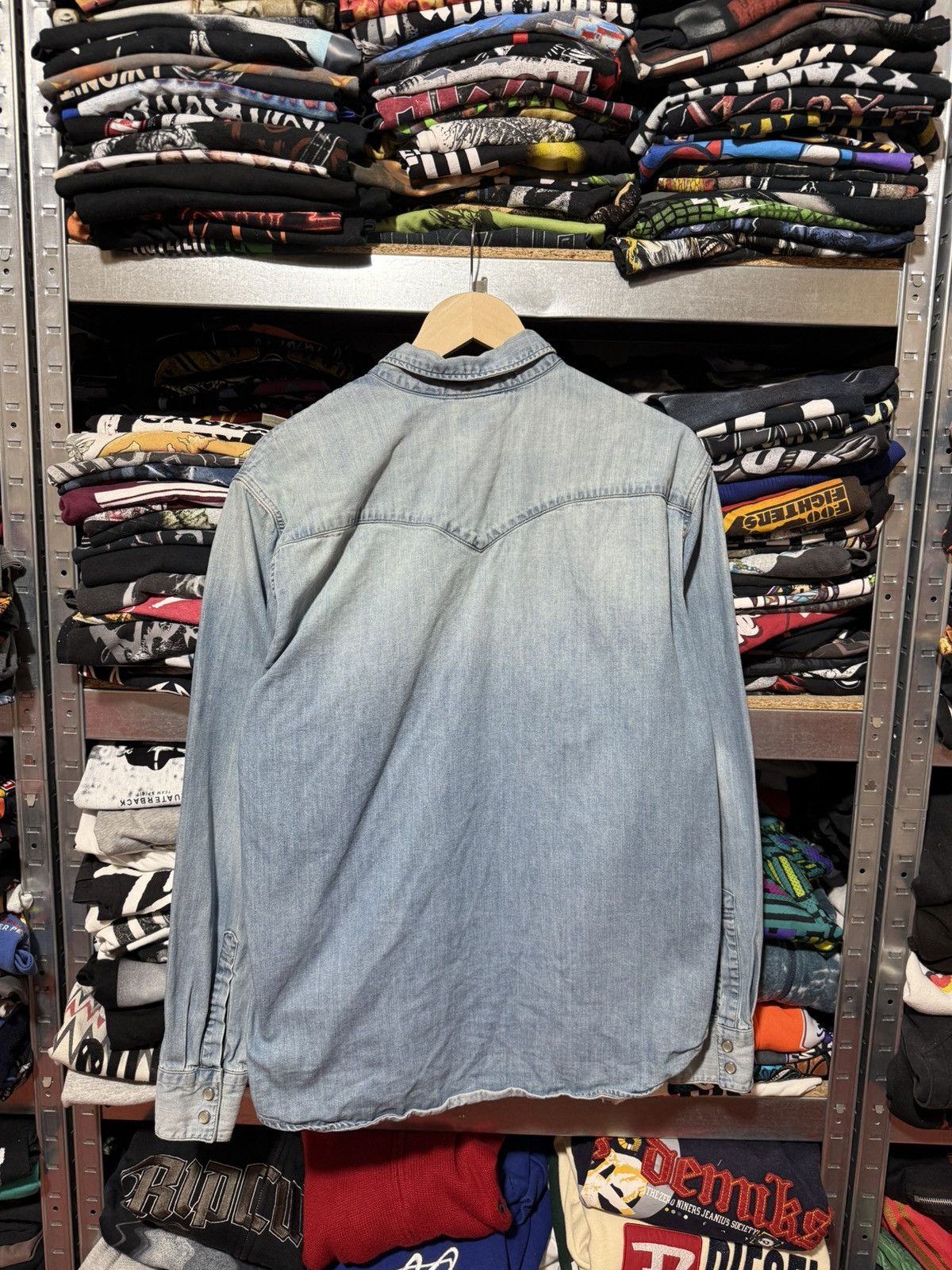 Levi's Vintage Levi's Denim Jeans Button Long Sleeve Shirt Y2K Hype Size US XL / EU 56 / 4 - 2 Thumbnail