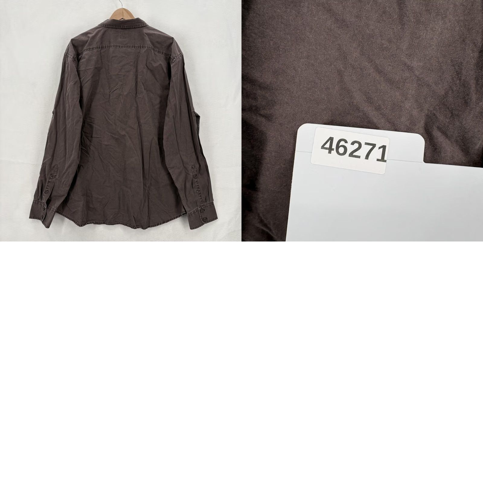 Gap Gap Utility Shirt Mens 2XL Brown Long Sleeve 100% Cotton Button Front Casual NWT Size US XXL / EU 58 / 5 - 9 Thumbnail