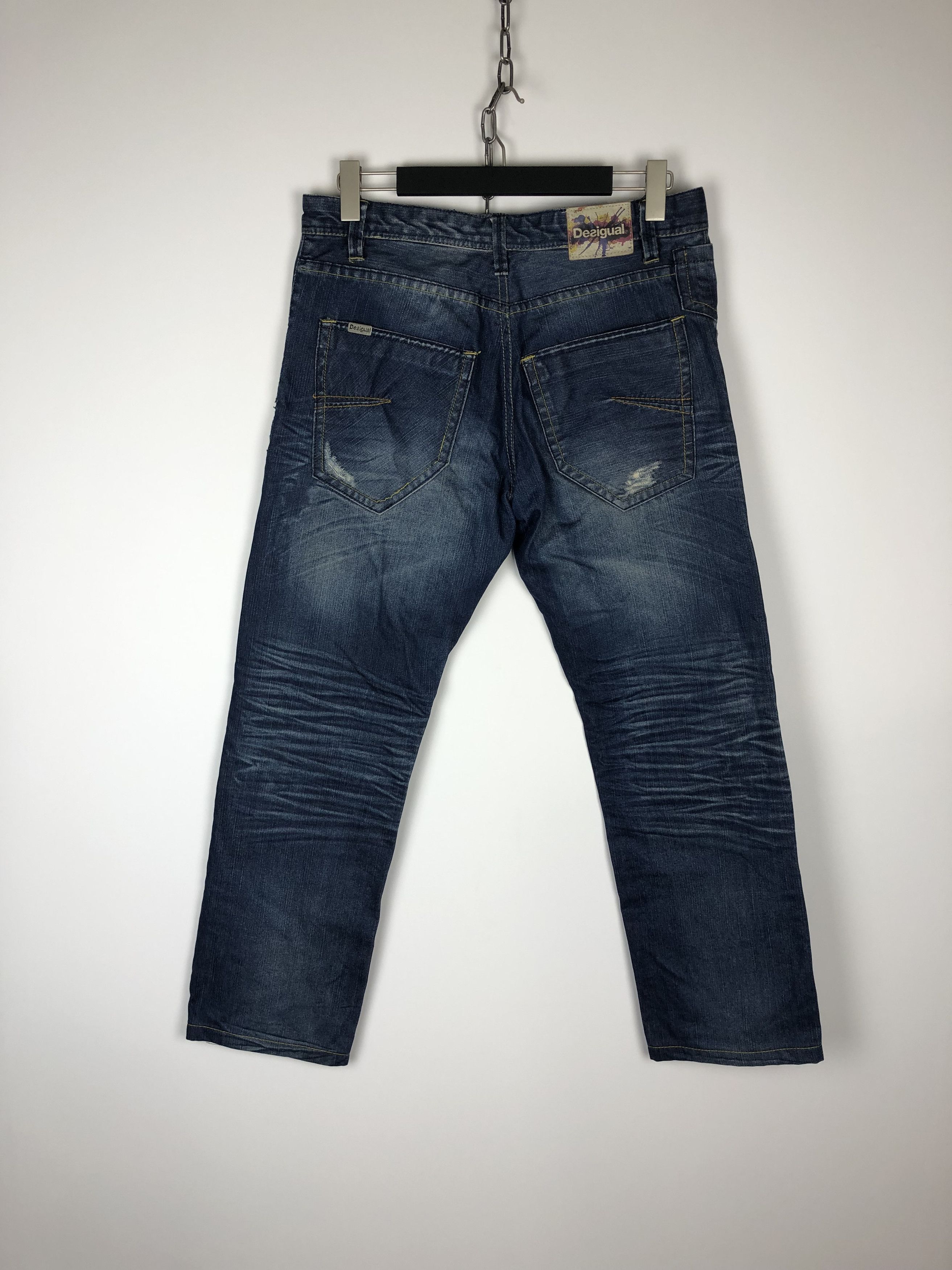 Desigual Desigual Blue Denim Jeans Pants Designer size 34x30 Size US 34 / EU 50 - 7 Thumbnail