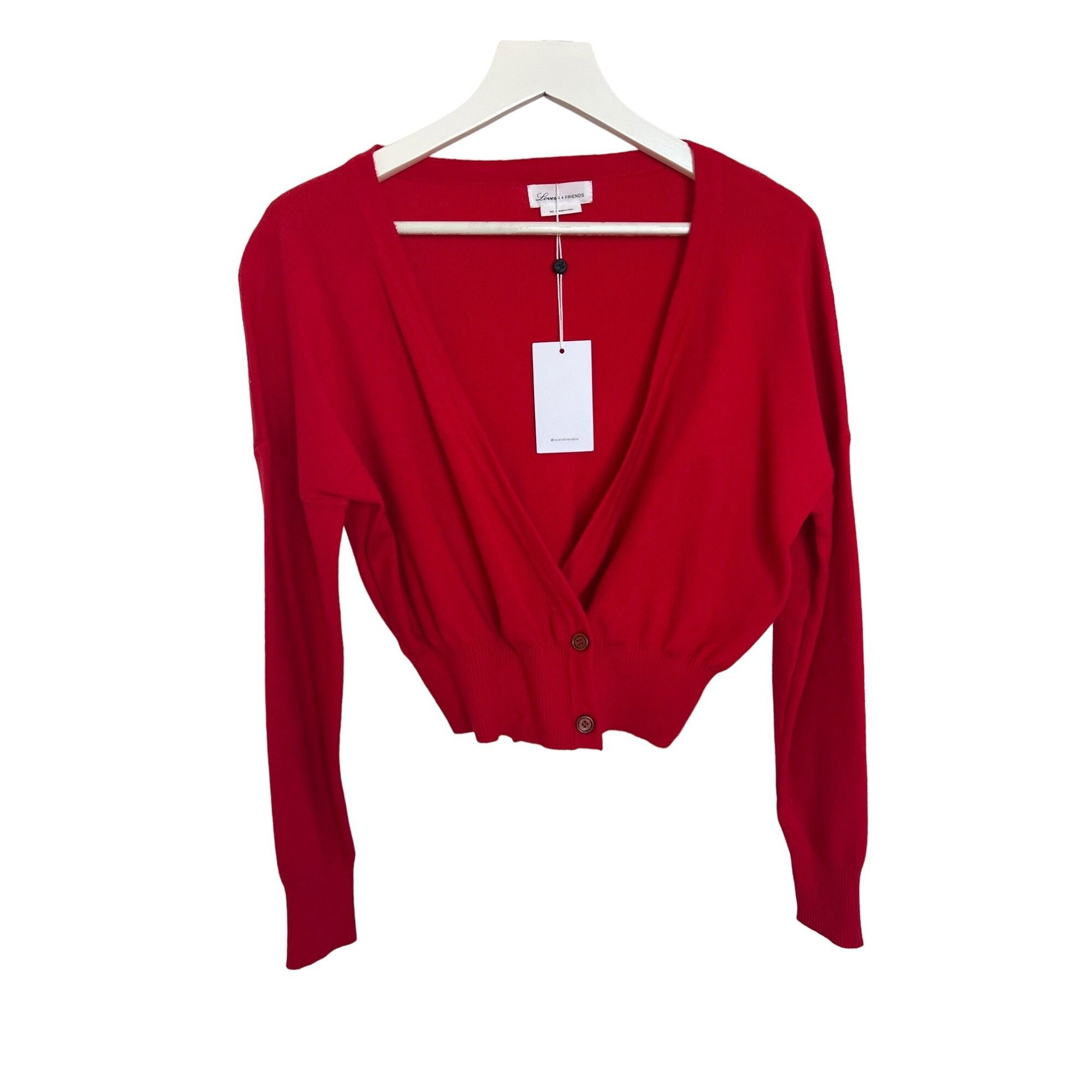 Lovers + Friends Cherry Red Alex Sweater