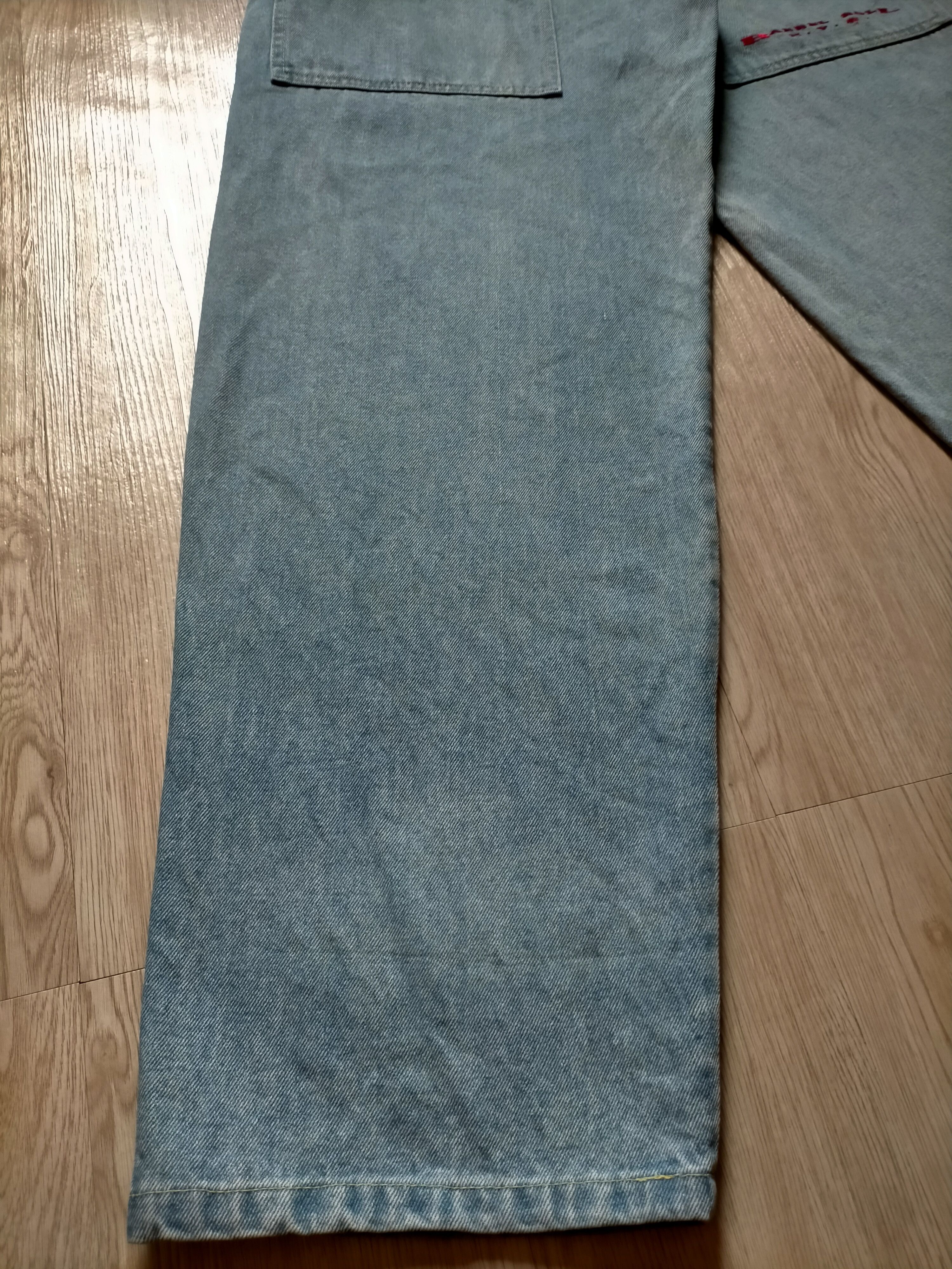 JNCO × Japanese Brand Barrel Roll N.y.c Baggy Double Pocket Hip Hop Style Size US 31 - 12 Thumbnail