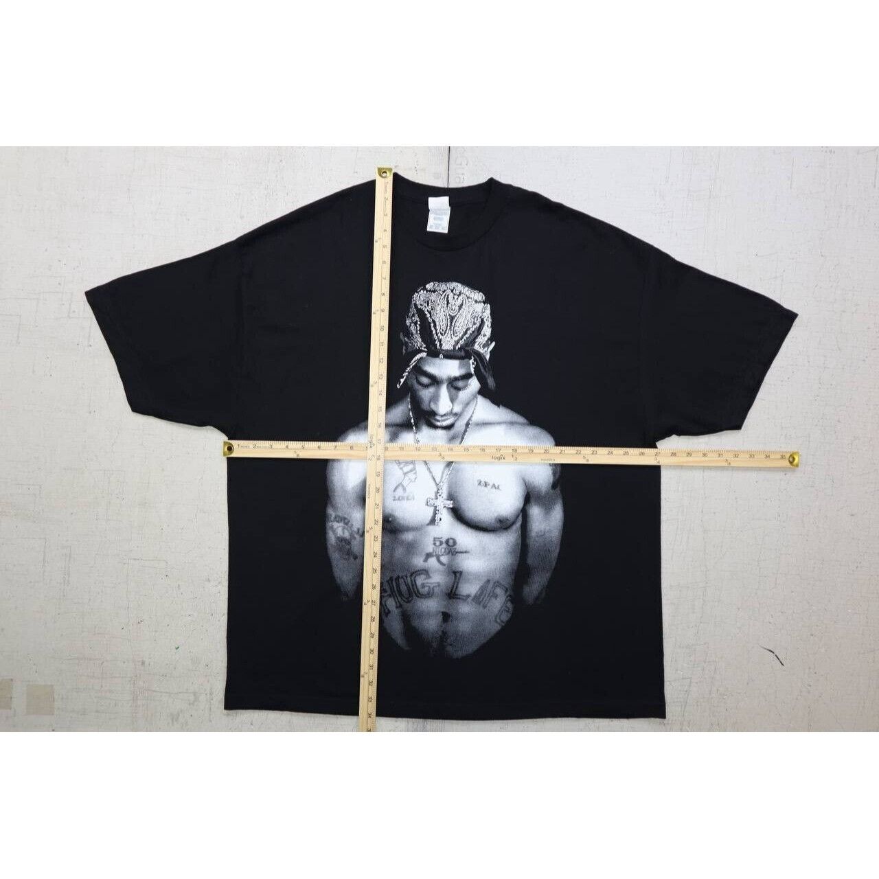 AAA Vintage 90s Tupac Shirt Thug Life Rap Tee Hip Hop Black 3XL Size US XXL / EU 58 / 5 - 3 Thumbnail