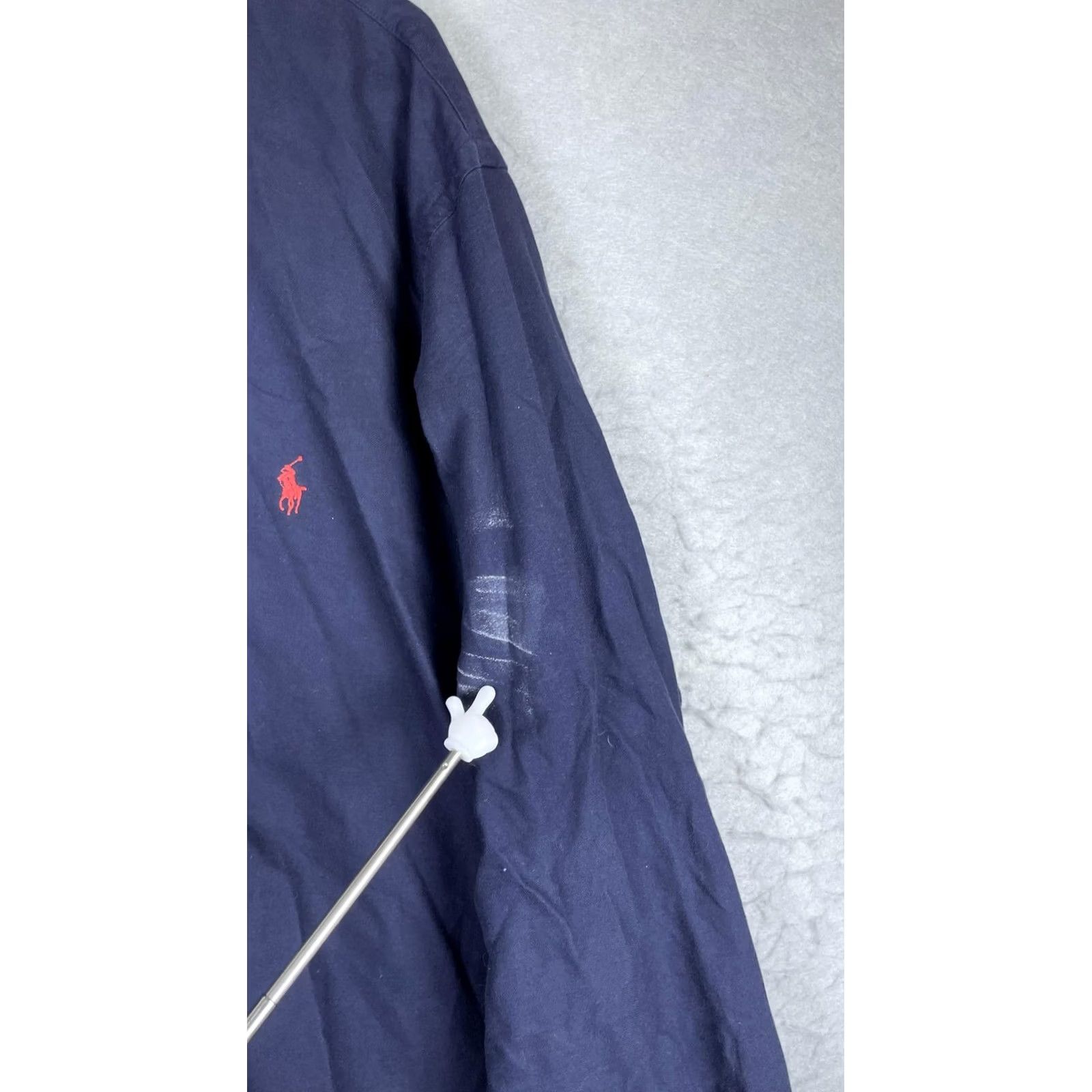Polo Ralph Lauren Polo Ralph Lauren Shirt Mens 2XL Blue Solid Long Sleeve Button Down Pony Logo Size US XXL / EU 58 / 5 - 3 Thumbnail