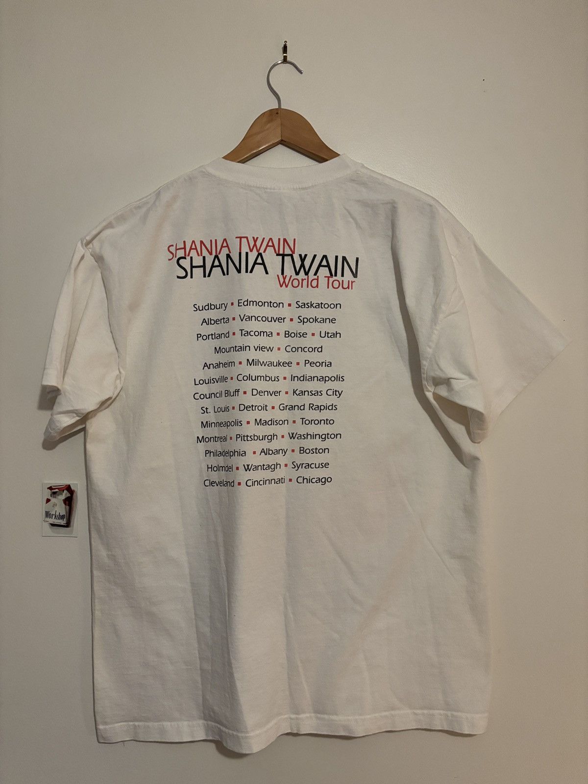 Vintage Vintage 1998 Shania Twain World Tour Tee Shirt Size US XL / EU 56 / 4 - 3 Thumbnail