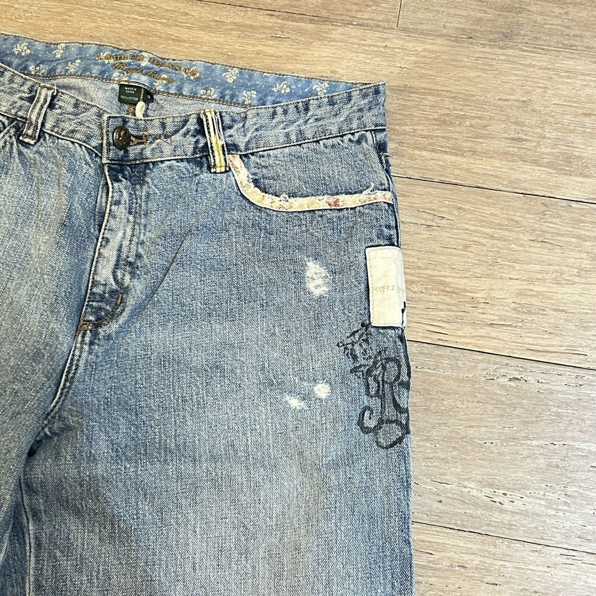 Polo Ralph Lauren Ralph Lauren Denim Pants baggy 10 Y2K Size 32" / US 10 / IT 46 - 2 Thumbnail