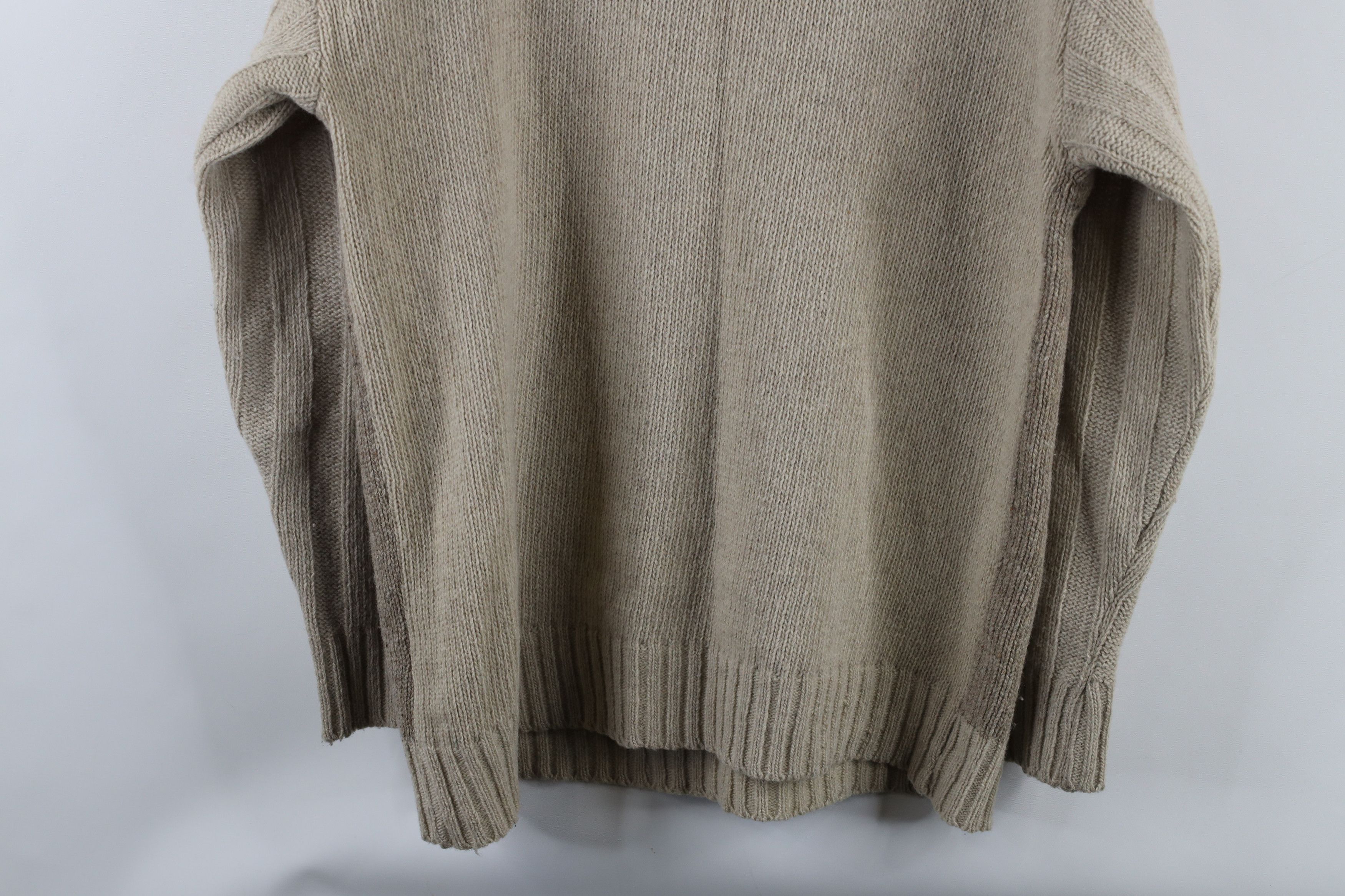 Vintage Vintage 90s Streetwear Chunky Ribbed Knit Mock Neck Sweater Size US L / EU 52-54 / 3 - 8 Thumbnail