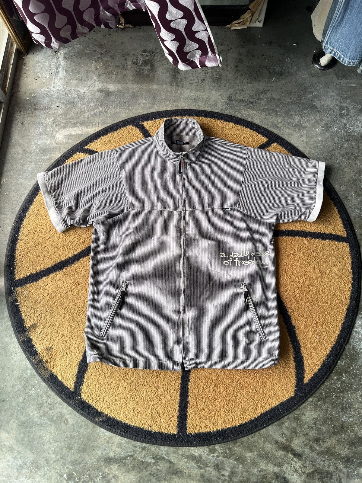 Airwalk 🔥Airwalk Hickory Stripe Zipper Shirt Size US M / EU 48-50 / 2 - 1 Thumbnail