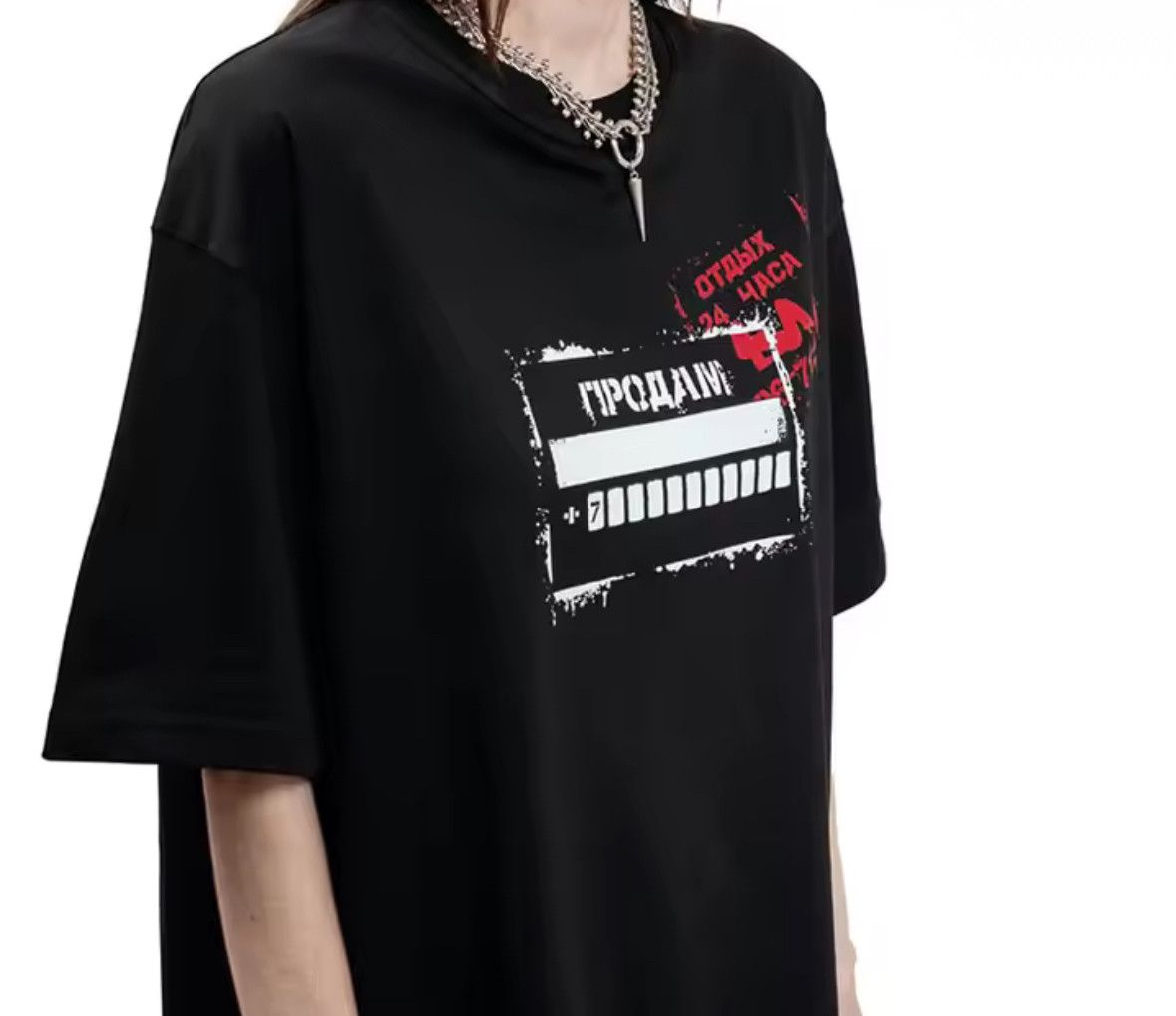 Japanese Brand Gothic 90s Streetwear T-Shirt Punk Graphic Tees Size US XL / EU 56 / 4 - 2 Thumbnail