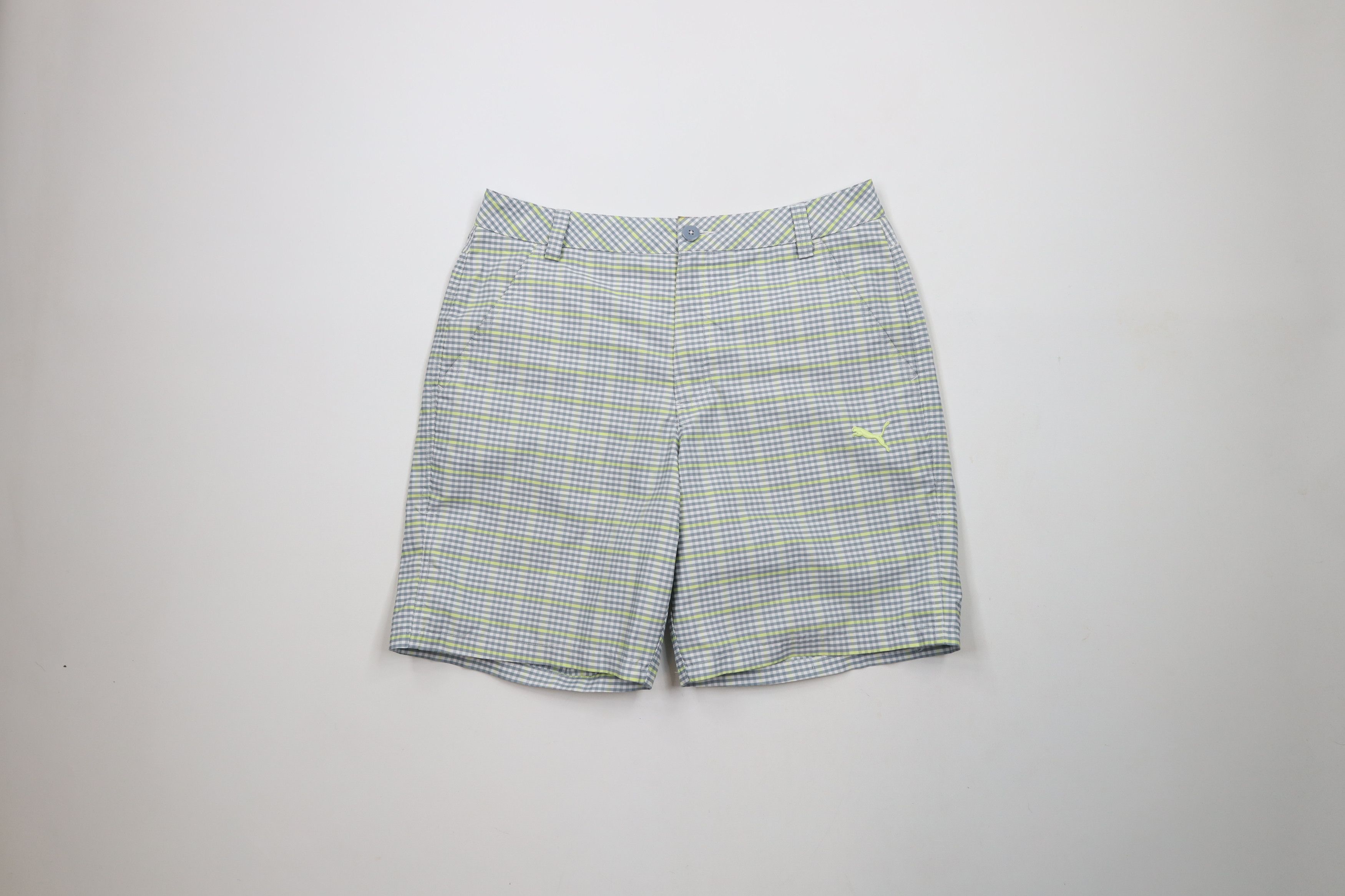 Puma × Vintage Puma Golf Cell Above Knee Golfing Chino Shorts Plaid Size US 32 / EU 48 - 1 Thumbnail