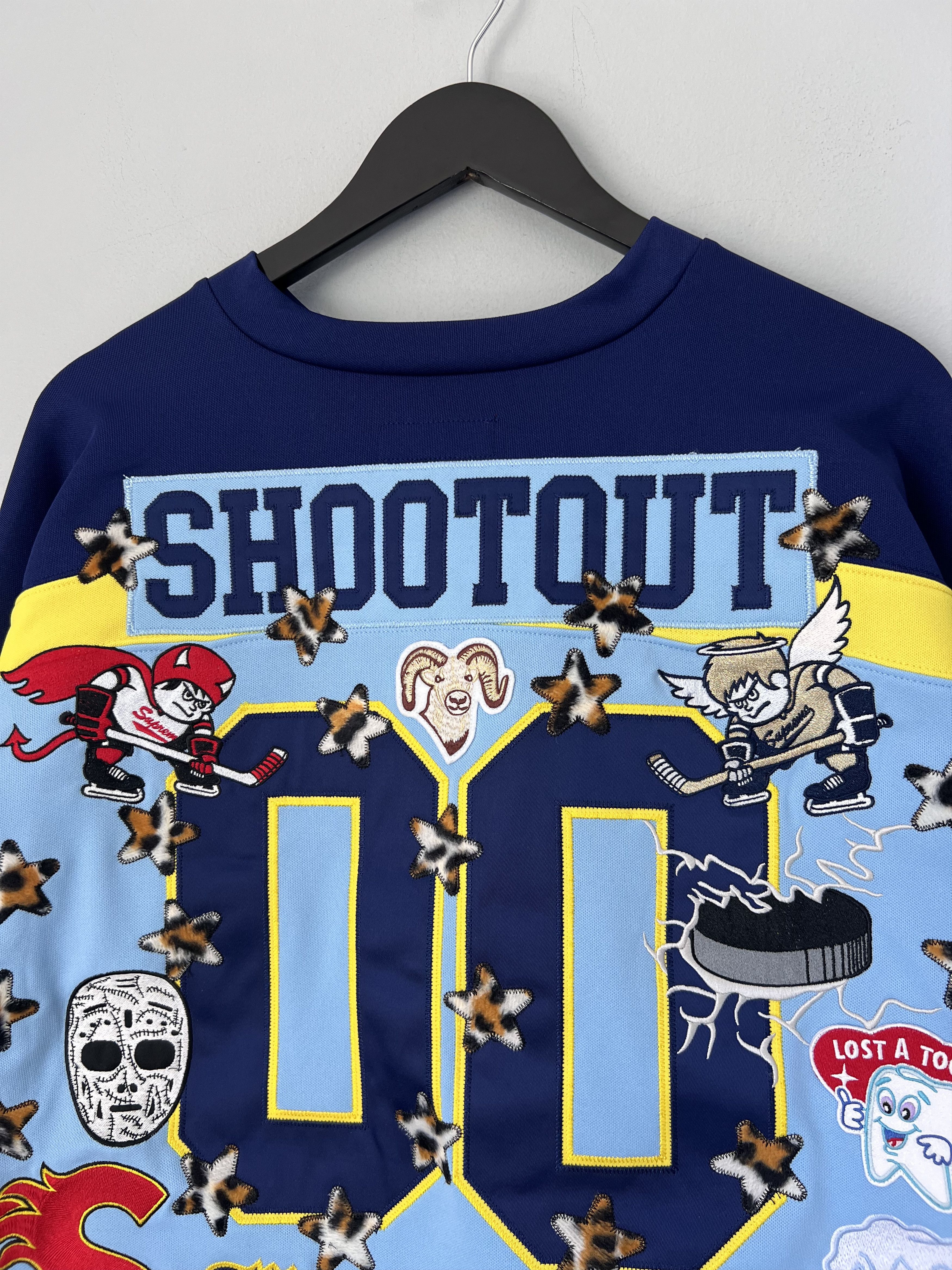 Supreme Supreme Fire & Ice Hockey Jersey in Light Blue Size US L / EU 52-54 / 3 - 2 Thumbnail