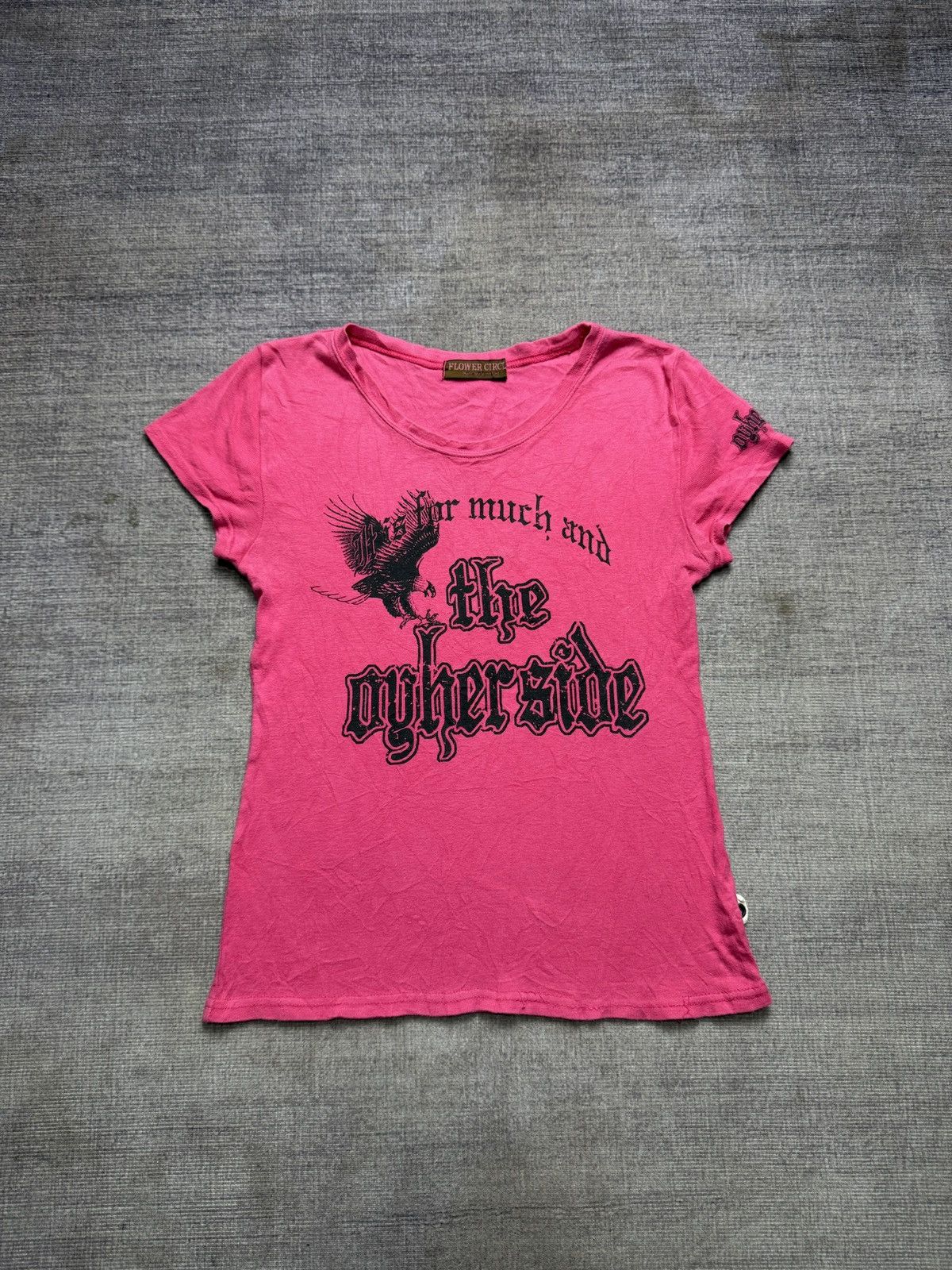Japanese Brand Y2K FLOWER CIRCLE TSHIRT Size S / US 4 / IT 40 - 1 Thumbnail