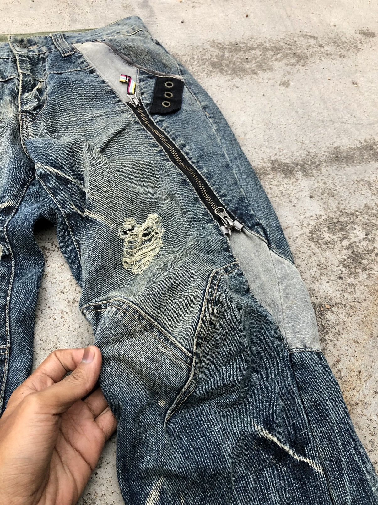 PPFM VINTAGE ZIPPER PUNK STYLE PPFM DENIM Size US 31 - 3 Thumbnail