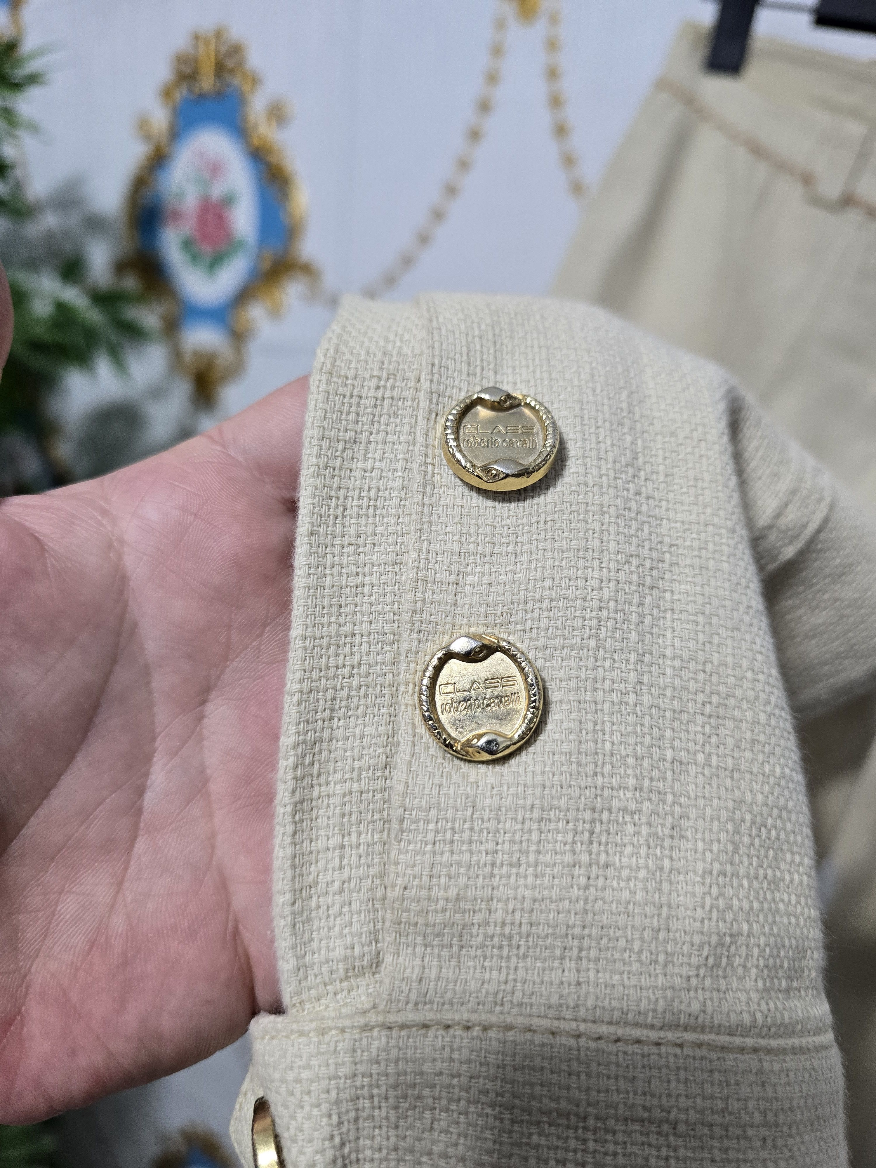 Roberto Cavalli Class Roberto Cavalli trousers,gold-tone buttons.VINTAGE Size 27" / US 4 / IT 40 - 16 Thumbnail
