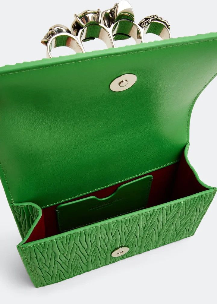Alexander McQueen CC000025 Size: OS / Jewelled Satchel Mini Bag in Green Size ONE SIZE - 4 Thumbnail