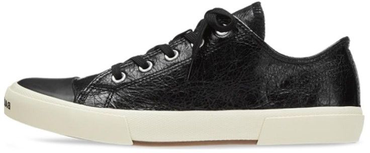Balenciaga Balenciaga Leather Black Low-Top Sneakers Size US 8 / EU 41 - 1 Thumbnail