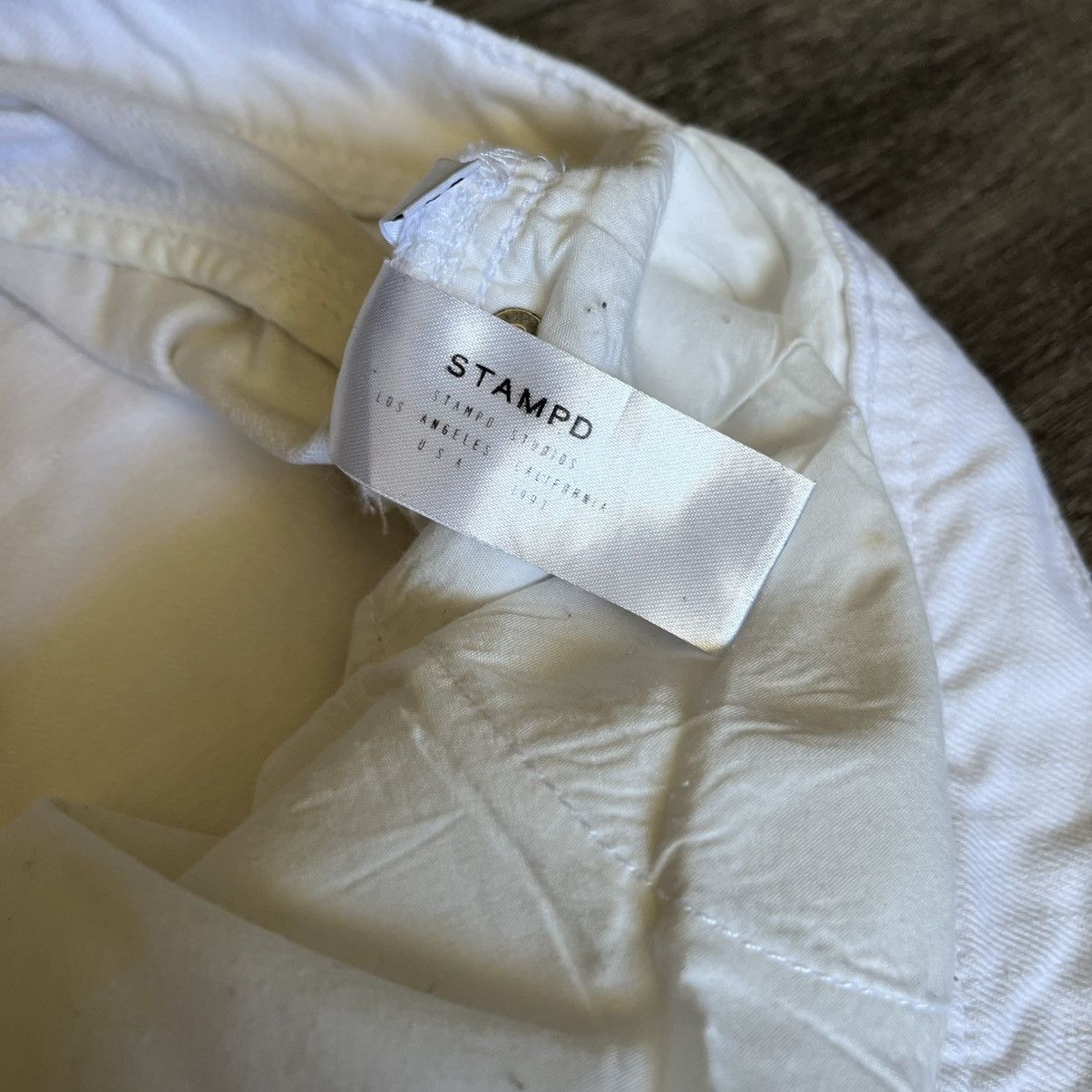 Stampd Stampd White Distressed Slim Fit Skinny Denim Jeans 34x34 Size US 34 / EU 50 - 11 Thumbnail