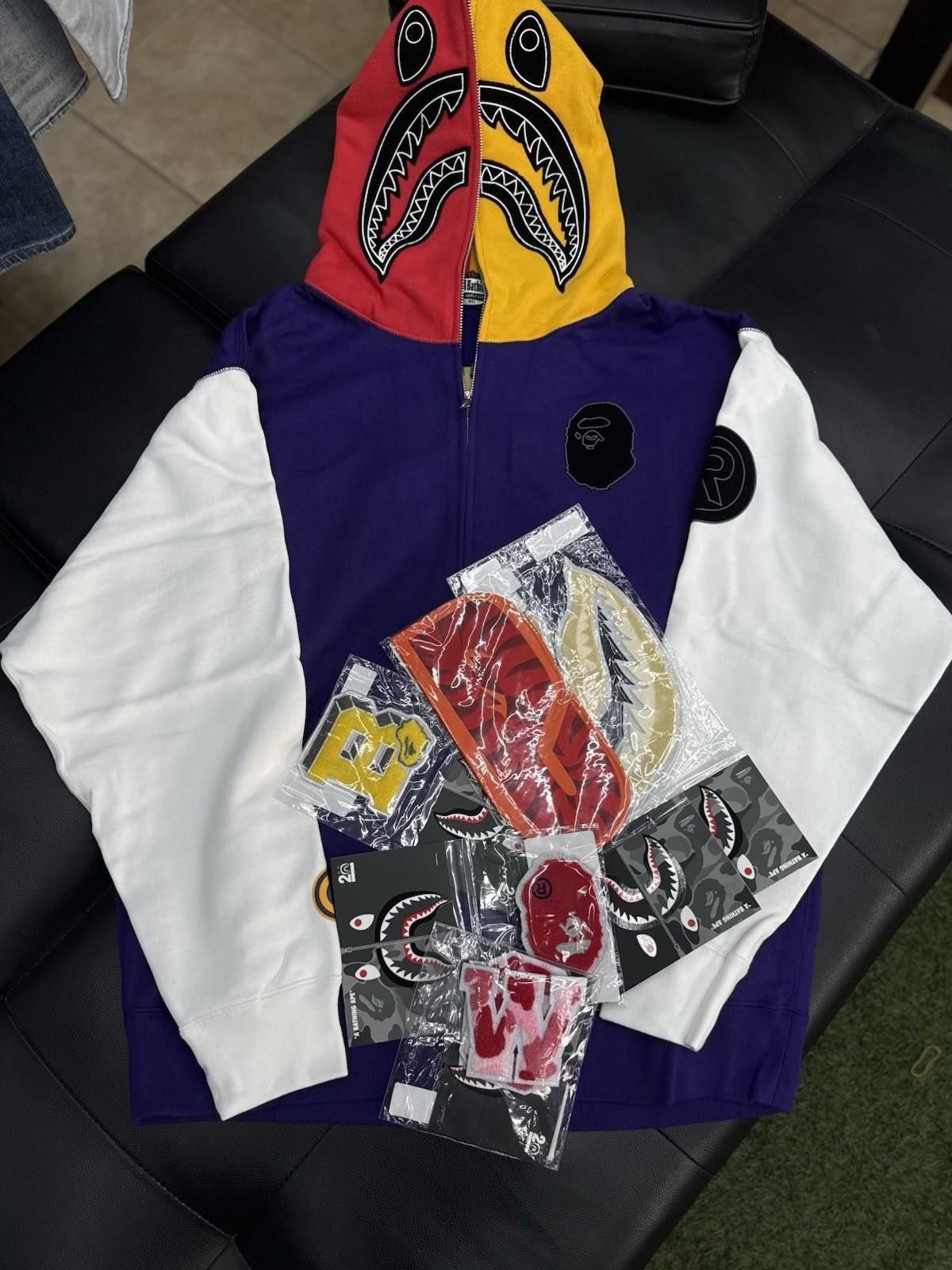 Bape Size XL BAPE Full Zip Hoodie A Bathing Ape NEW Patches Size US XL / EU 56 / 4 - 1 Thumbnail