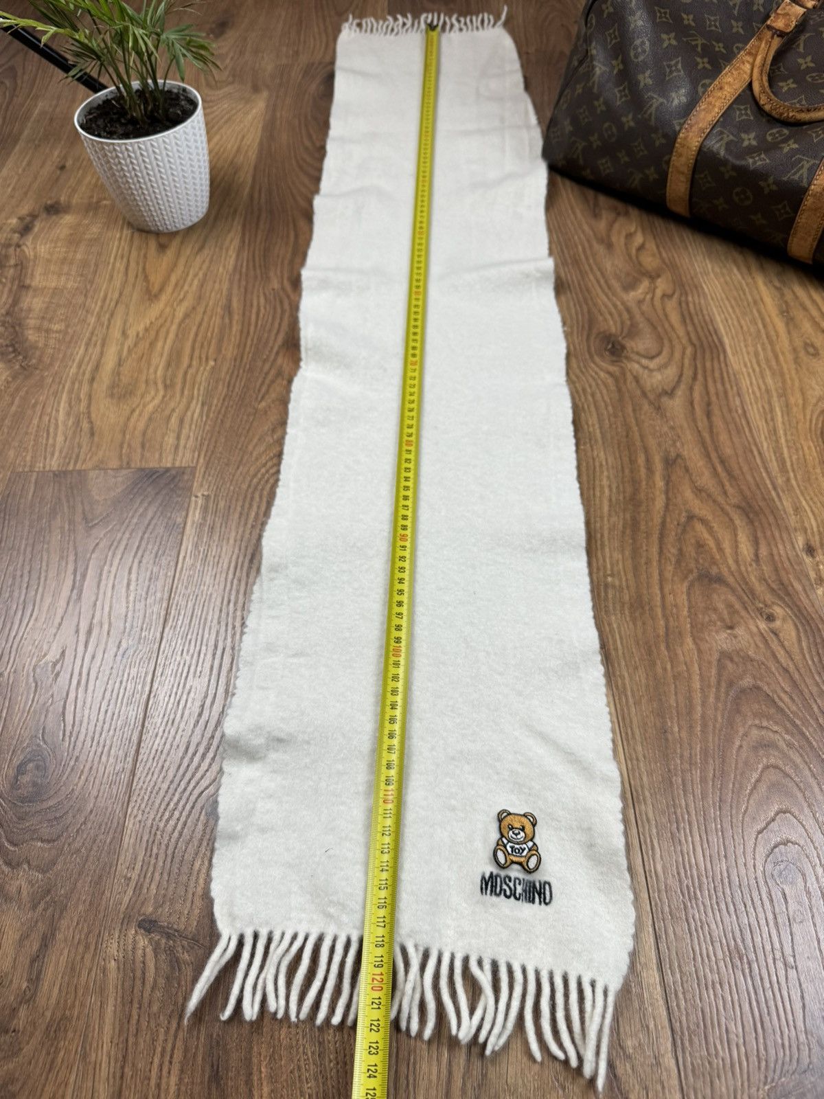 Moschino Vintage wool scarf Moschino Bear original luxury item Size ONE SIZE - 4 Thumbnail
