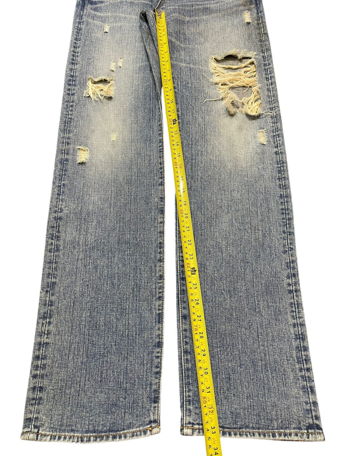 14th Addiction Vintage Japanese Brand Faded Wash Distressed Style Jeans Size US 32 / EU 48 - 13 Thumbnail